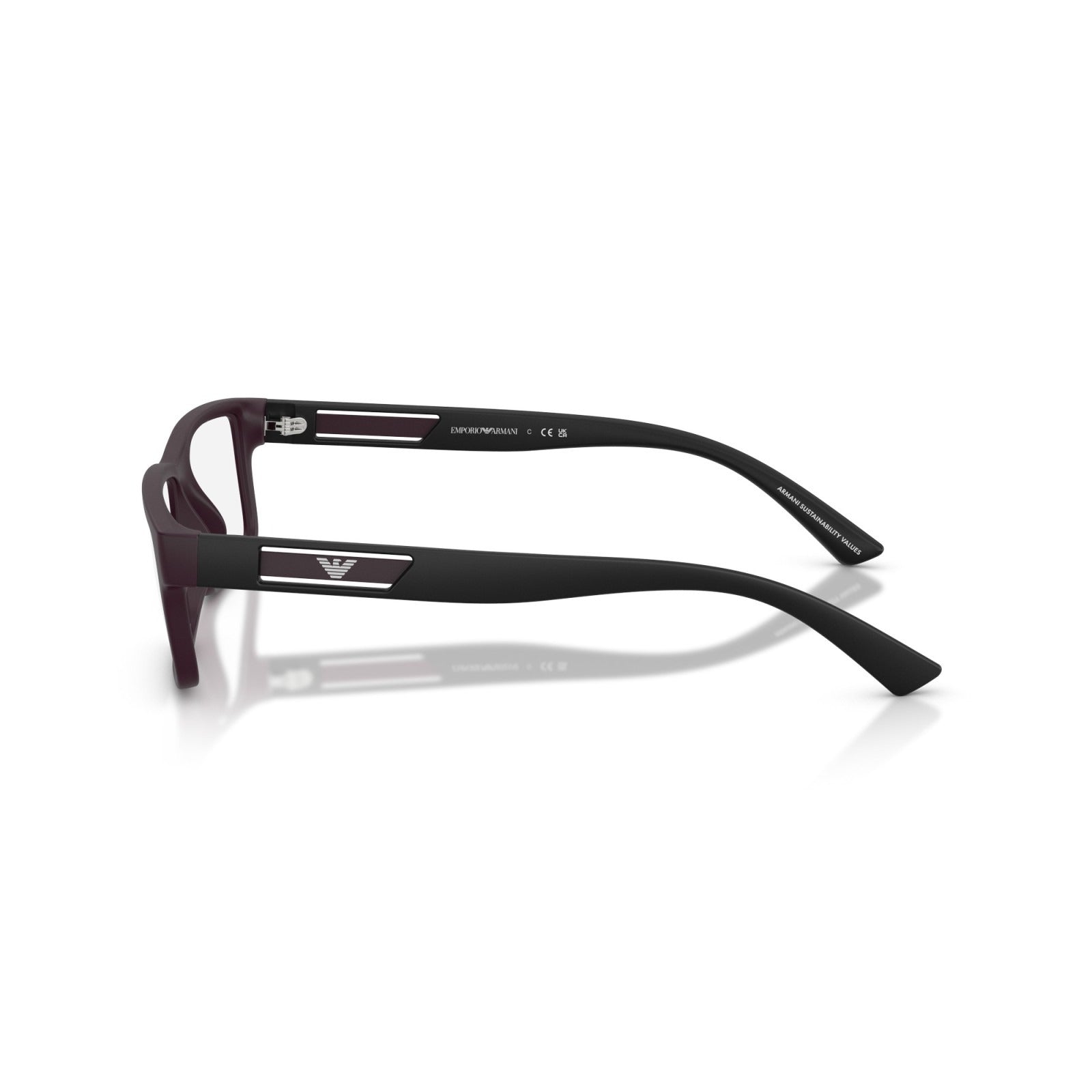 OCCHIALE DA VISTA UOMO | EMPORIO ARMANI EA 3278 - 6371 PRUGNA OPACO - CALIBRO 55