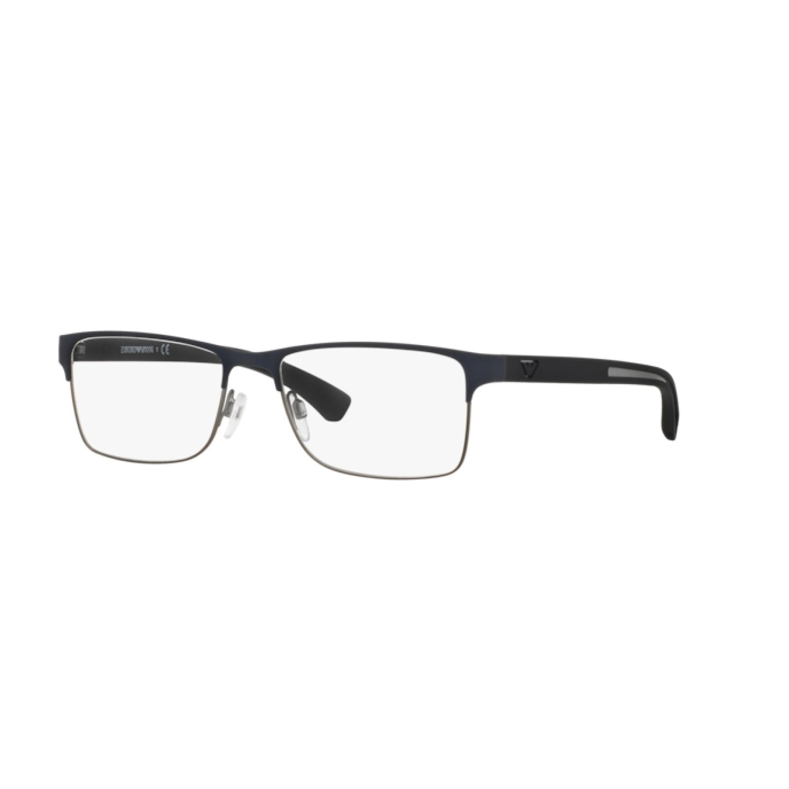 OCCHIALE DA VISTA UOMO | EMPORIO ARMANI EA 1052 - 3155 GOMMA BLU / CANNA DI FUCILE OPACA - CALIBRO 55