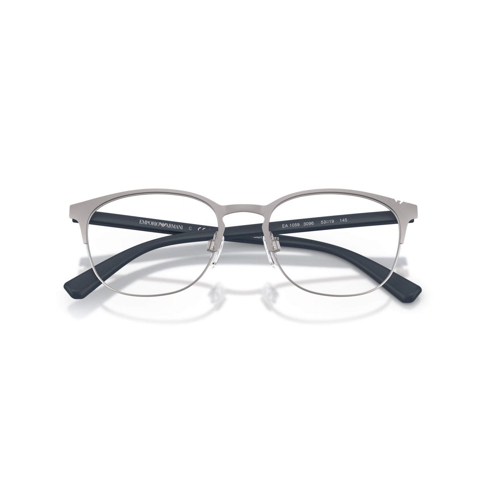 OCCHIALE DA VISTA UOMO | EMPORIO ARMANI EA 1059 - 3096 CANNA DI FUCILE OPACA - CALIBRO 53