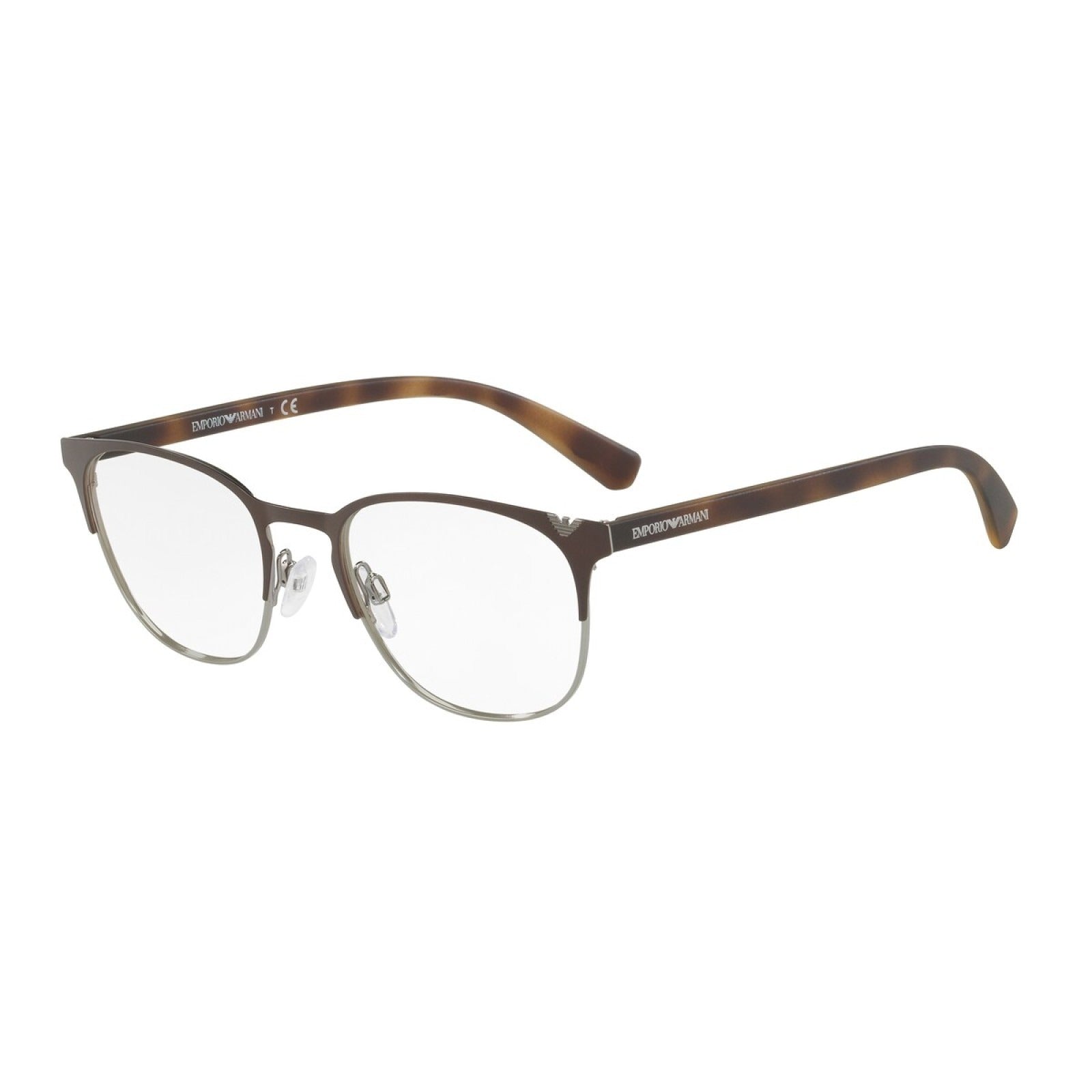 OCCHIALE DA VISTA UOMO | EMPORIO ARMANI EA 1059 - 3179 MARRONE OPACO / CANNA DI FUCILE - CALIBRO 53