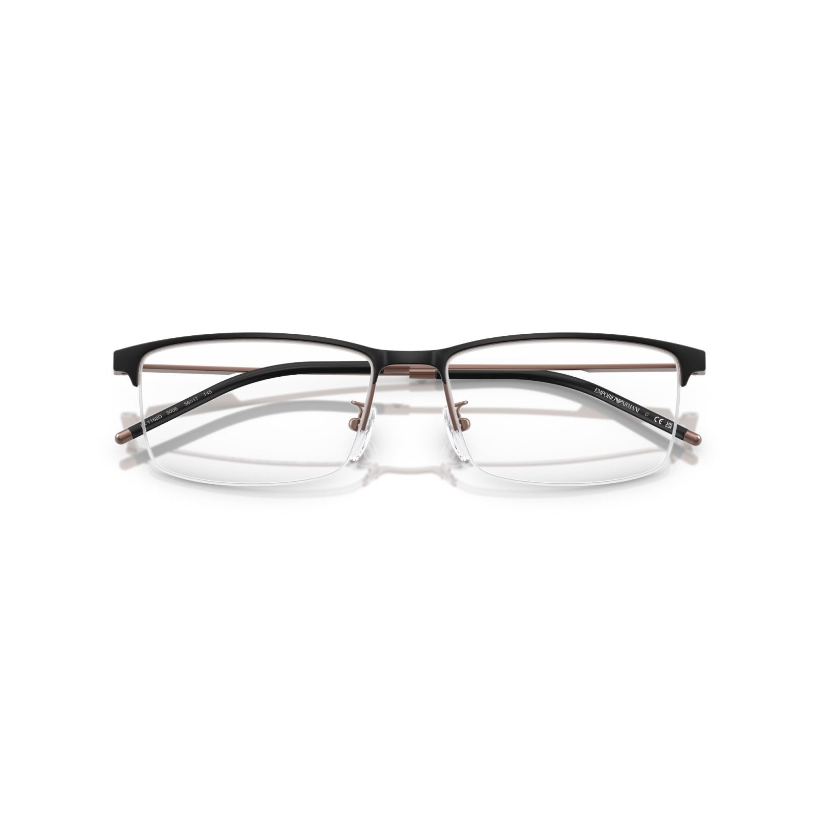 OCCHIALE DA VISTA UOMO | EMPORIO ARMANI EA 1168D - 3006 NERO OPACO - CALIBRO 56