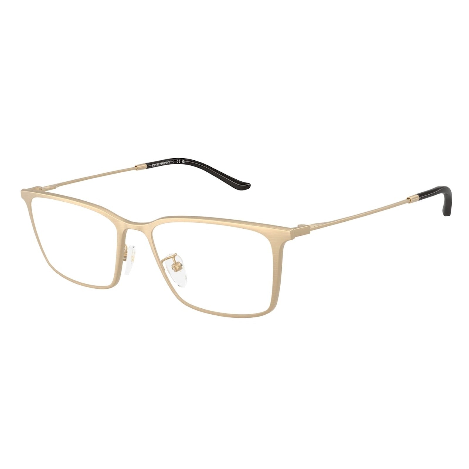 OCCHIALE DA VISTA UOMO | EMPORIO ARMANI EA 1173D - 3403 ORO PALLIDO SPAZZOLATO OPACO - CALIBRO 55
