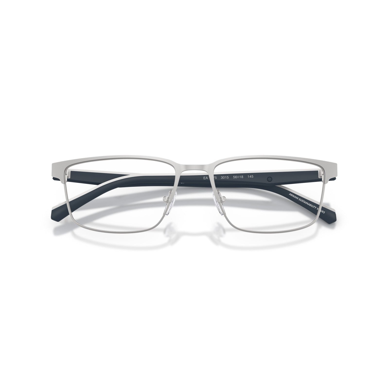 OCCHIALE DA VISTA UOMO | EMPORIO ARMANI EA 1175 - 3015 ARGENTO OPACO - CALIBRO 56