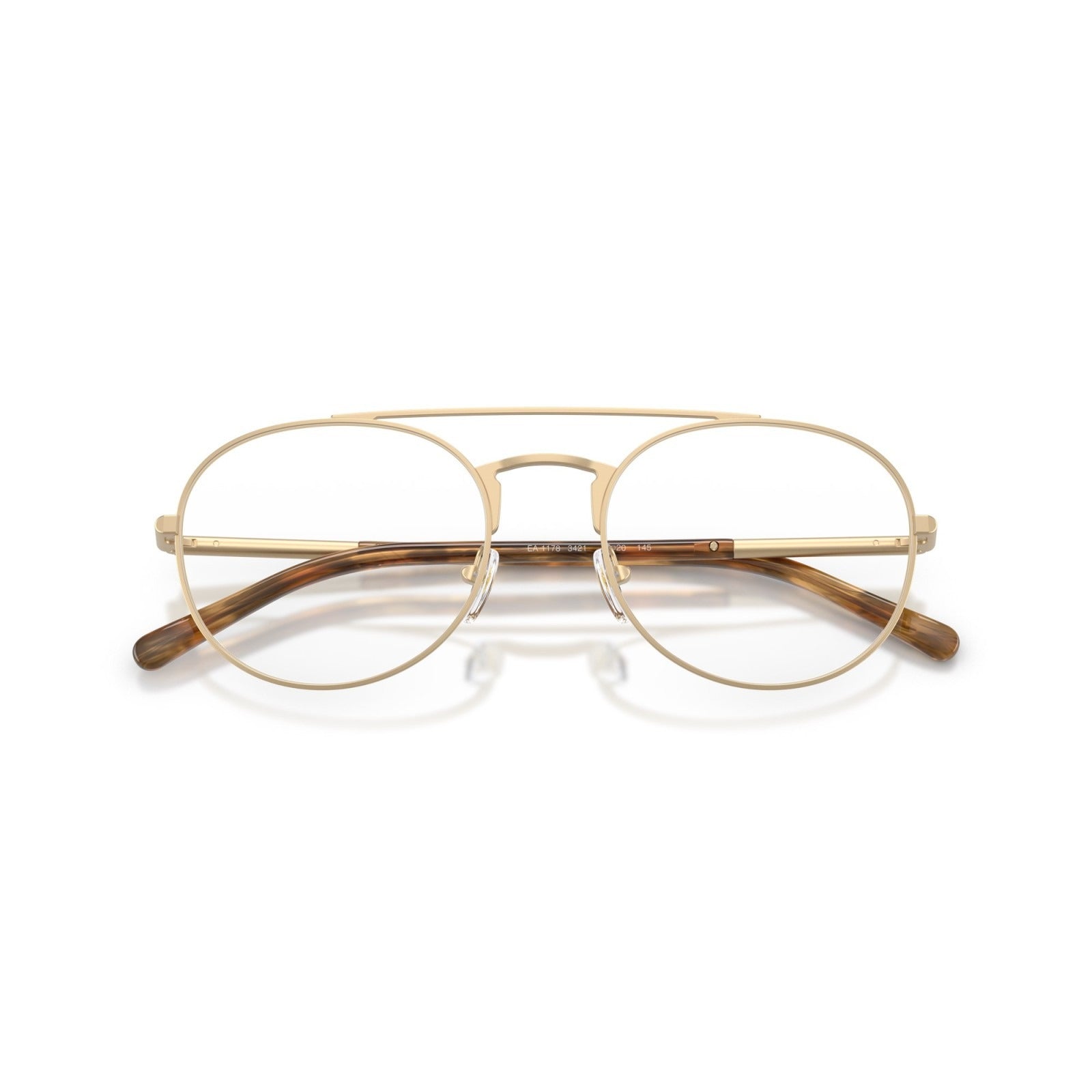 OCCHIALE DA VISTA UOMO | EMPORIO ARMANI EA 1178 - 3421 ORO PALLIDO OPACO - CALIBRO 53
