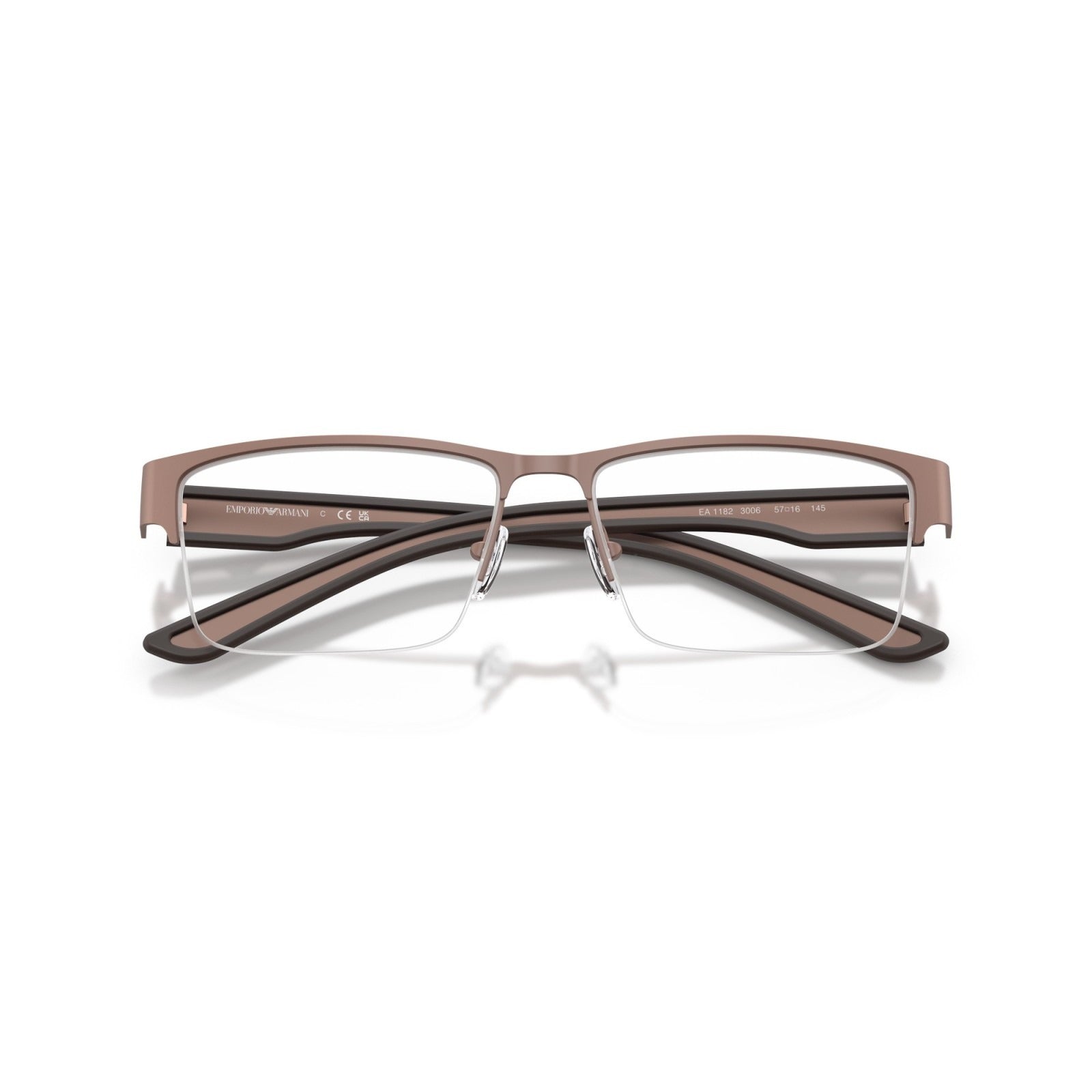OCCHIALE DA VISTA UOMO | EMPORIO ARMANI EA 1182 - 3006 BRONZO DI GOMMA - CALIBRO 55