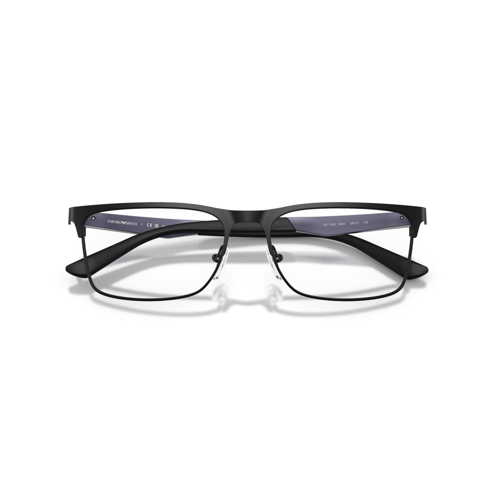 OCCHIALE DA VISTA UOMO | EMPORIO ARMANI EA 1183 - 3432 NERO OPACO - CALIBRO 56