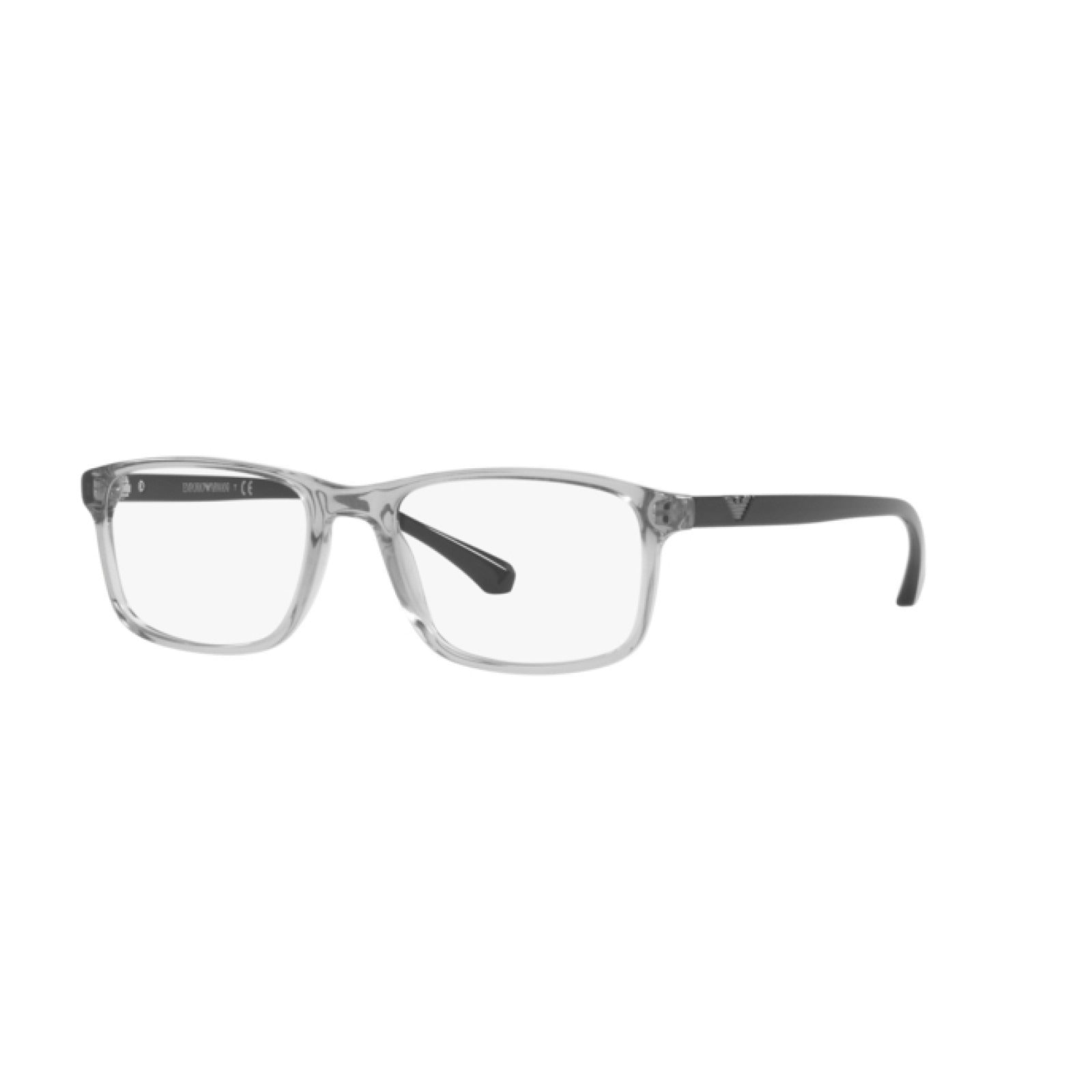 OCCHIALE DA VISTA UOMO | EMPORIO ARMANI EA 3098 - 5029 GRIGIO TRASPARENTE - CALIBRO 53