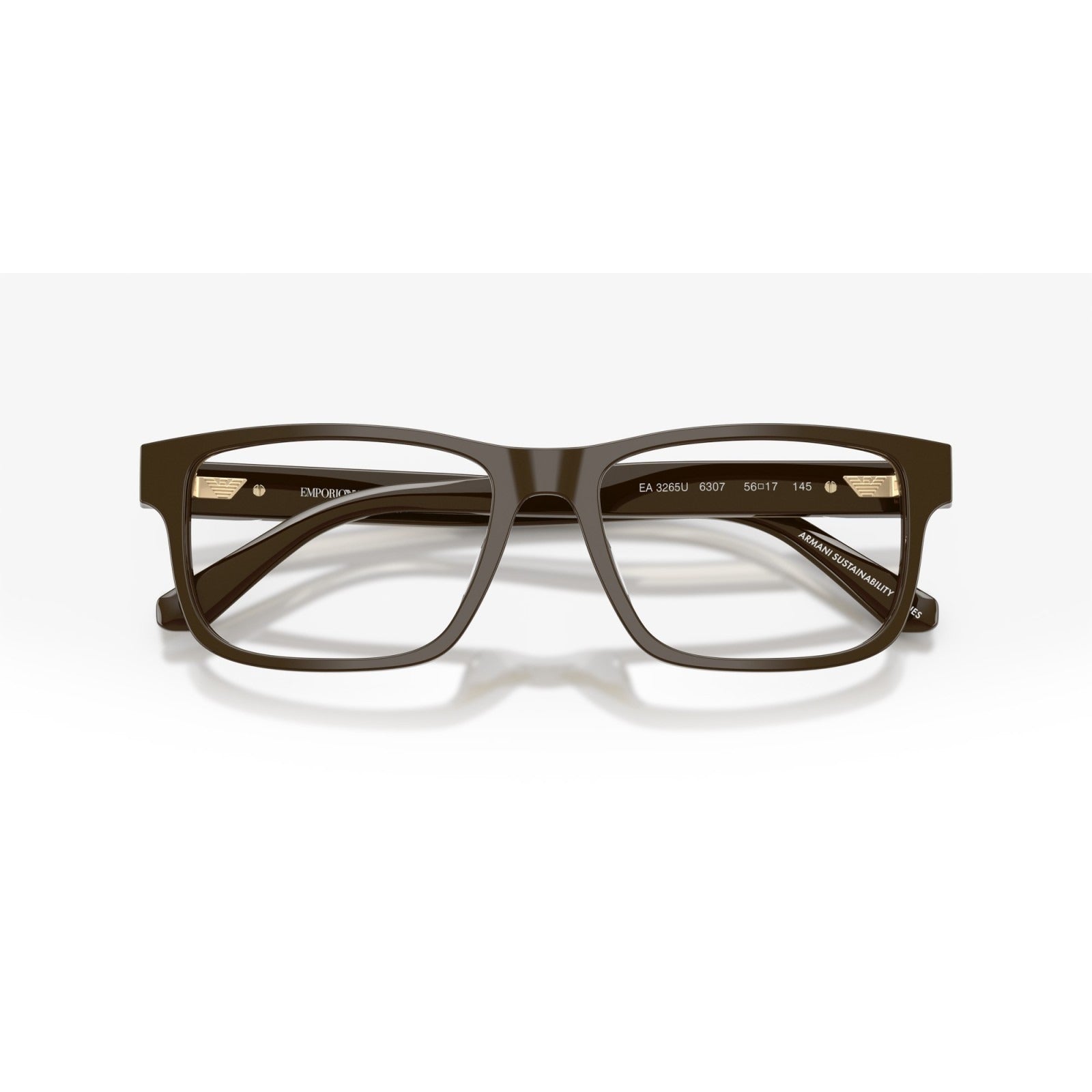 OCCHIALE DA VISTA UOMO | EMPORIO ARMANI EA 3265U - 6307 MARRONE LUCIDO - CALIBRO 54