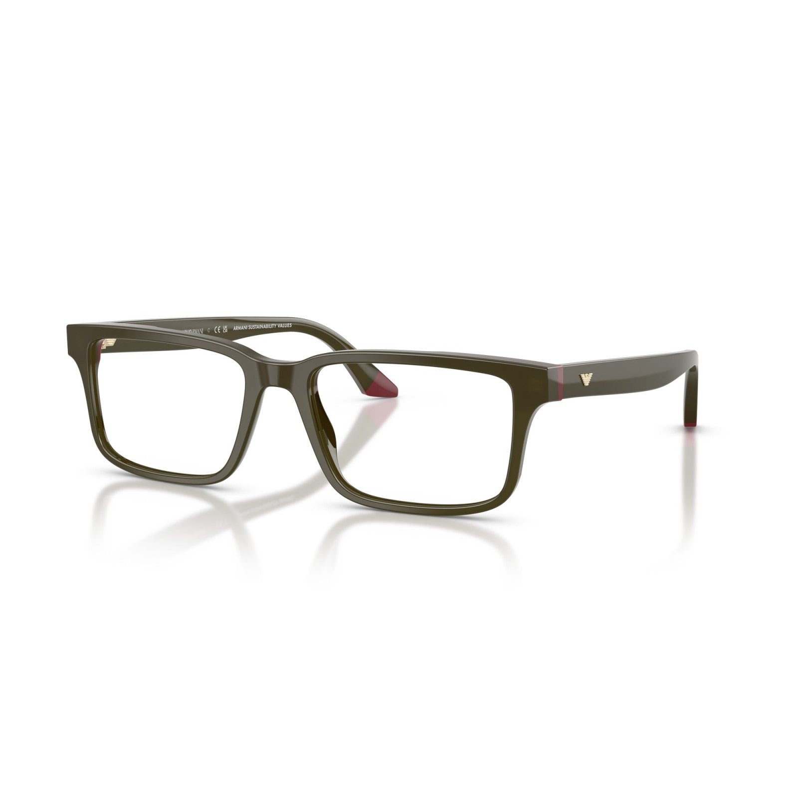 OCCHIALE DA VISTA UOMO | EMPORIO ARMANI EA 3269 - 6316 VERDE OPALINO/BORDEAUX - CALIBRO 56