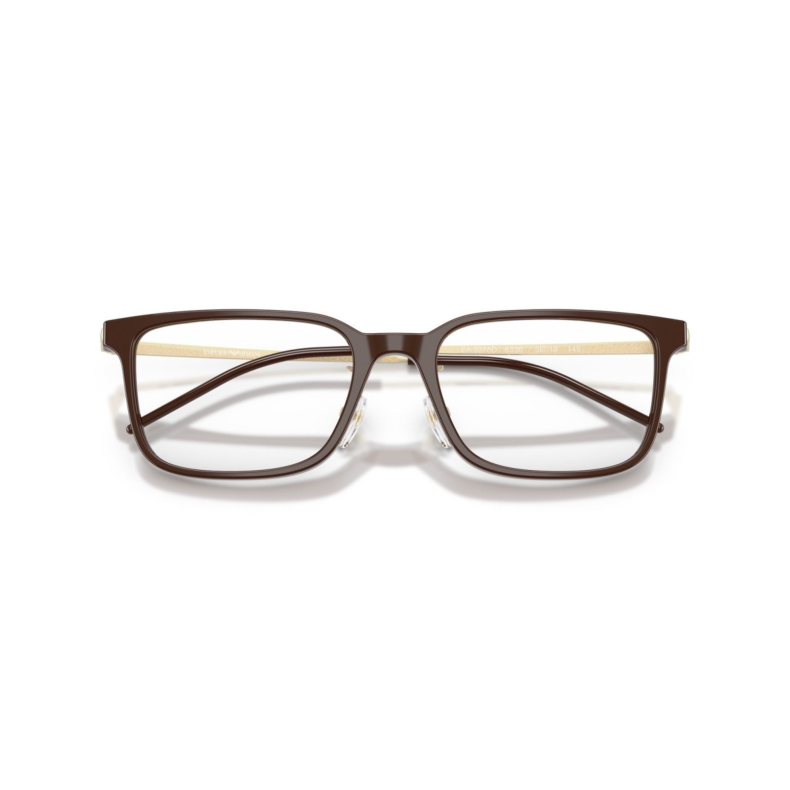 OCCHIALE DA VISTA UOMO | EMPORIO ARMANI EA 3275D - 6336 MARRONE TRASPARENTE LUCIDO - CALIBRO 56