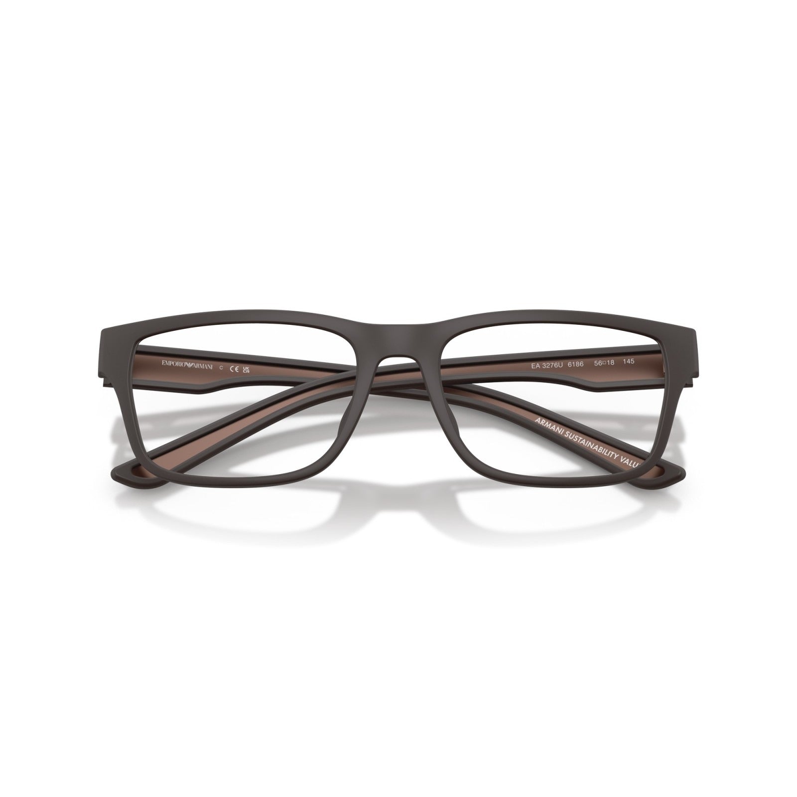 OCCHIALE DA VISTA UOMO | EMPORIO ARMANI EA 3276U - 6186 MARRONE OPACO GOMMATO - CALIBRO 54