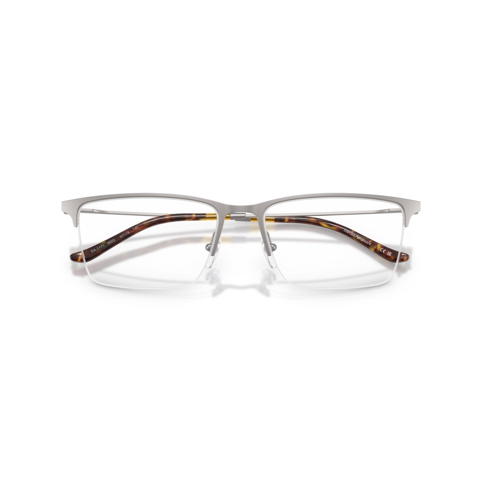 OCCHIALE DA VISTA UOMO | EMPORIO ARMANI EA 1171 - 3003 CANNA DI FUCILE OPACA - CALIBRO 57