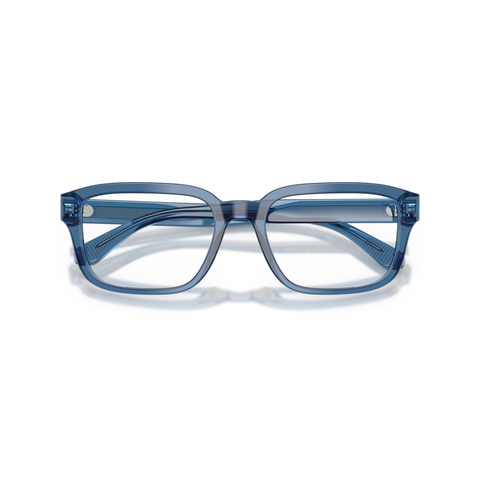 OCCHIALE DA VISTA UOMO | EMPORIO ARMANI EA 3255 - 6247 BLU TRASPARENTE LUCIDO - CALIBRO 55