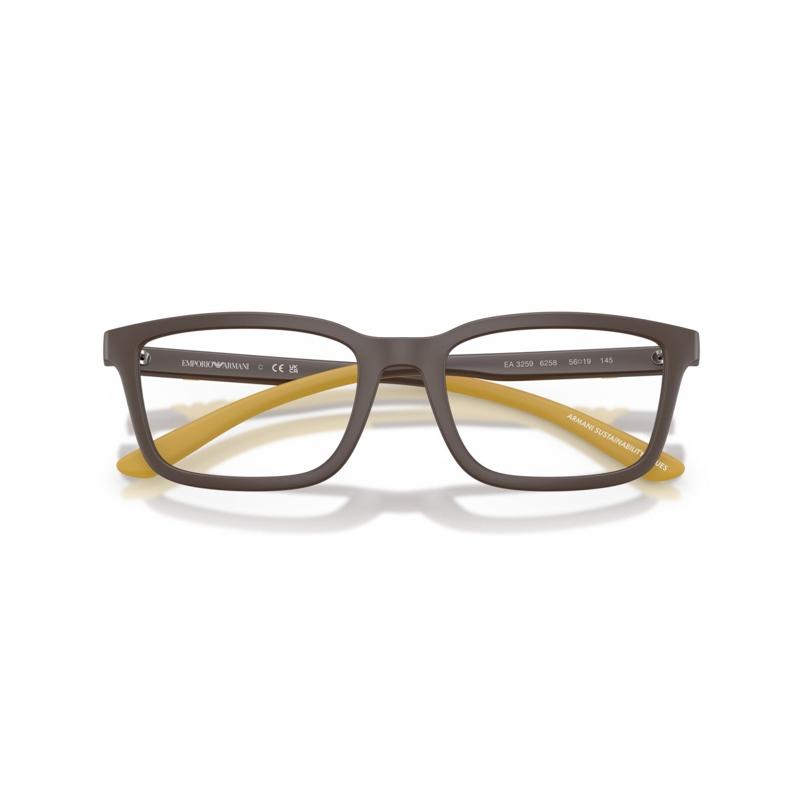 OCCHIALE DA VISTA UOMO | EMPORIO ARMANI EA 3259 - 6258 MARRONE OPACO - CALIBRO 54