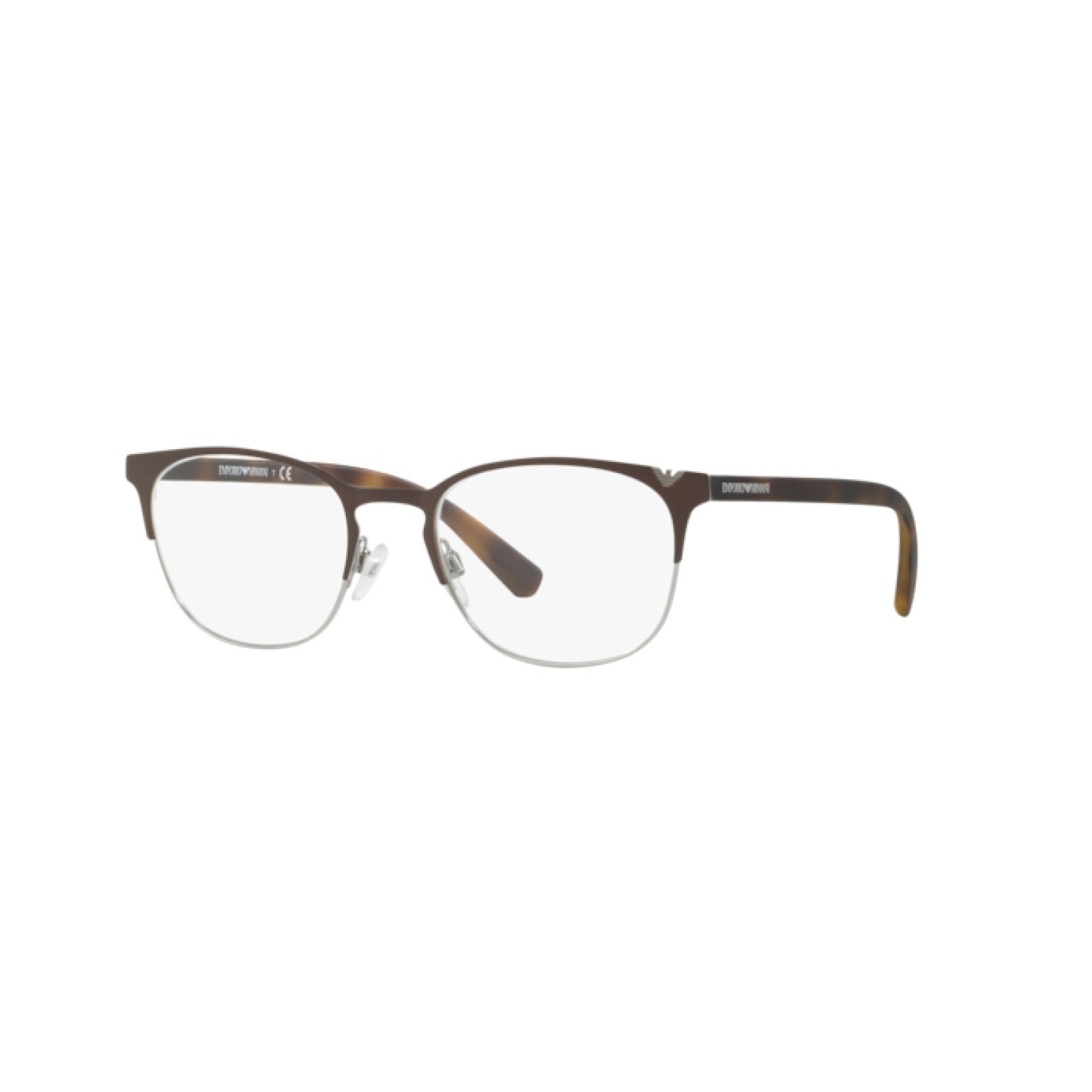 OCCHIALE DA VISTA UOMO | EMPORIO ARMANI EA 1059 - 3179 MARRONE OPACO / CANNA DI FUCILE - CALIBRO 53