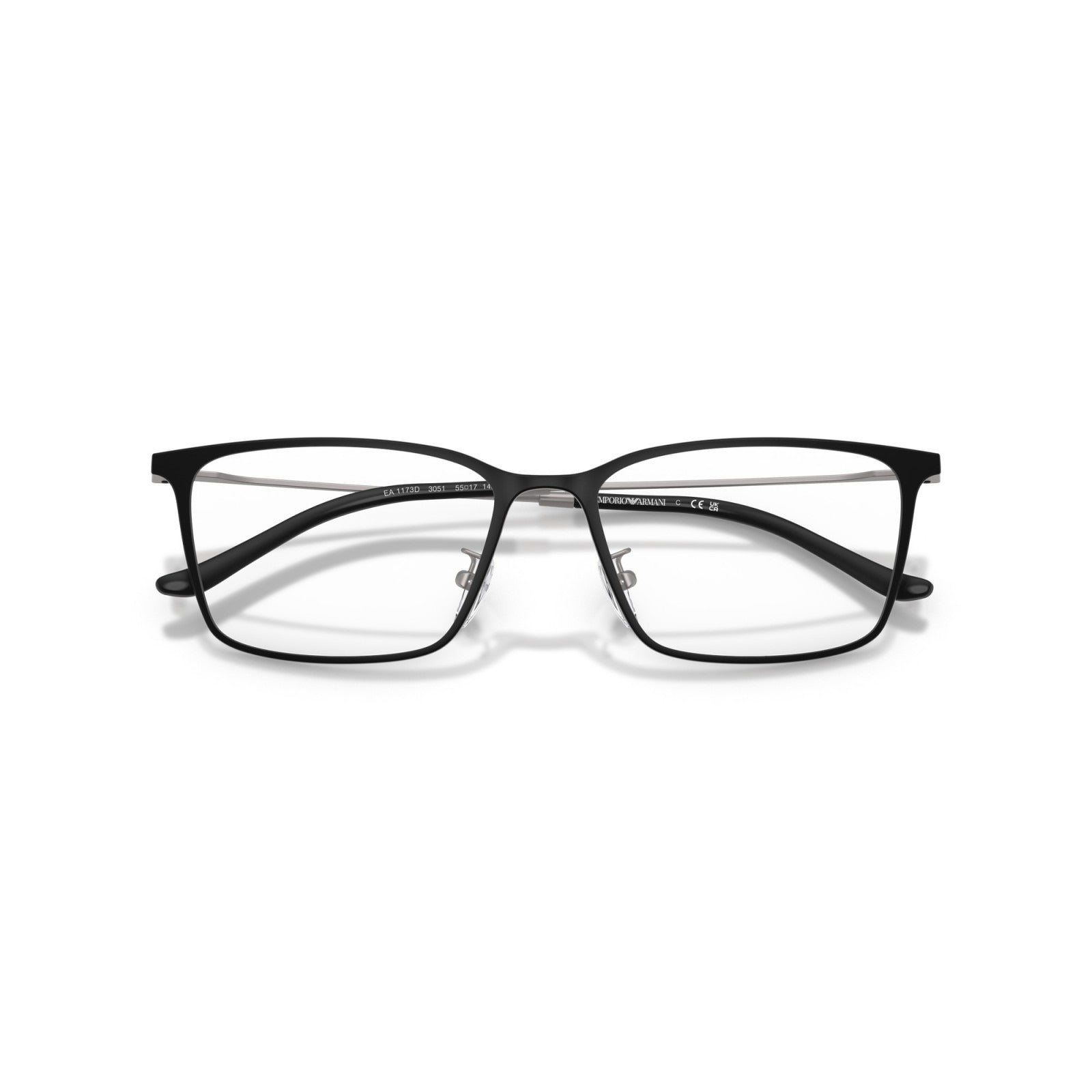 OCCHIALE DA VISTA UOMO | EMPORIO ARMANI EA 1173D - 3051 NERO OPACO - CALIBRO 55