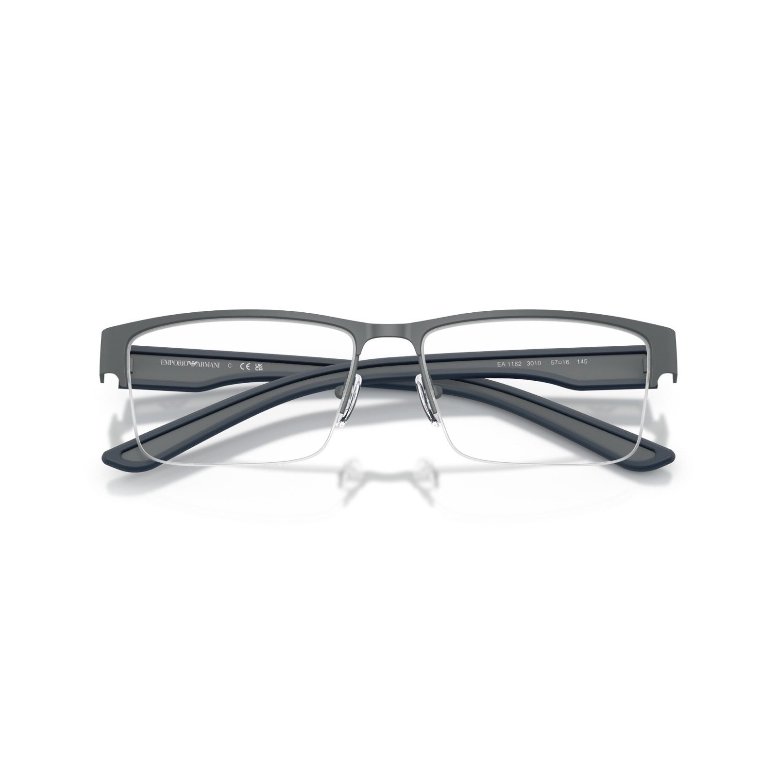 OCCHIALE DA VISTA UOMO | EMPORIO ARMANI EA 1182 - 3010 GRIGIO GOMMATO - CALIBRO 57