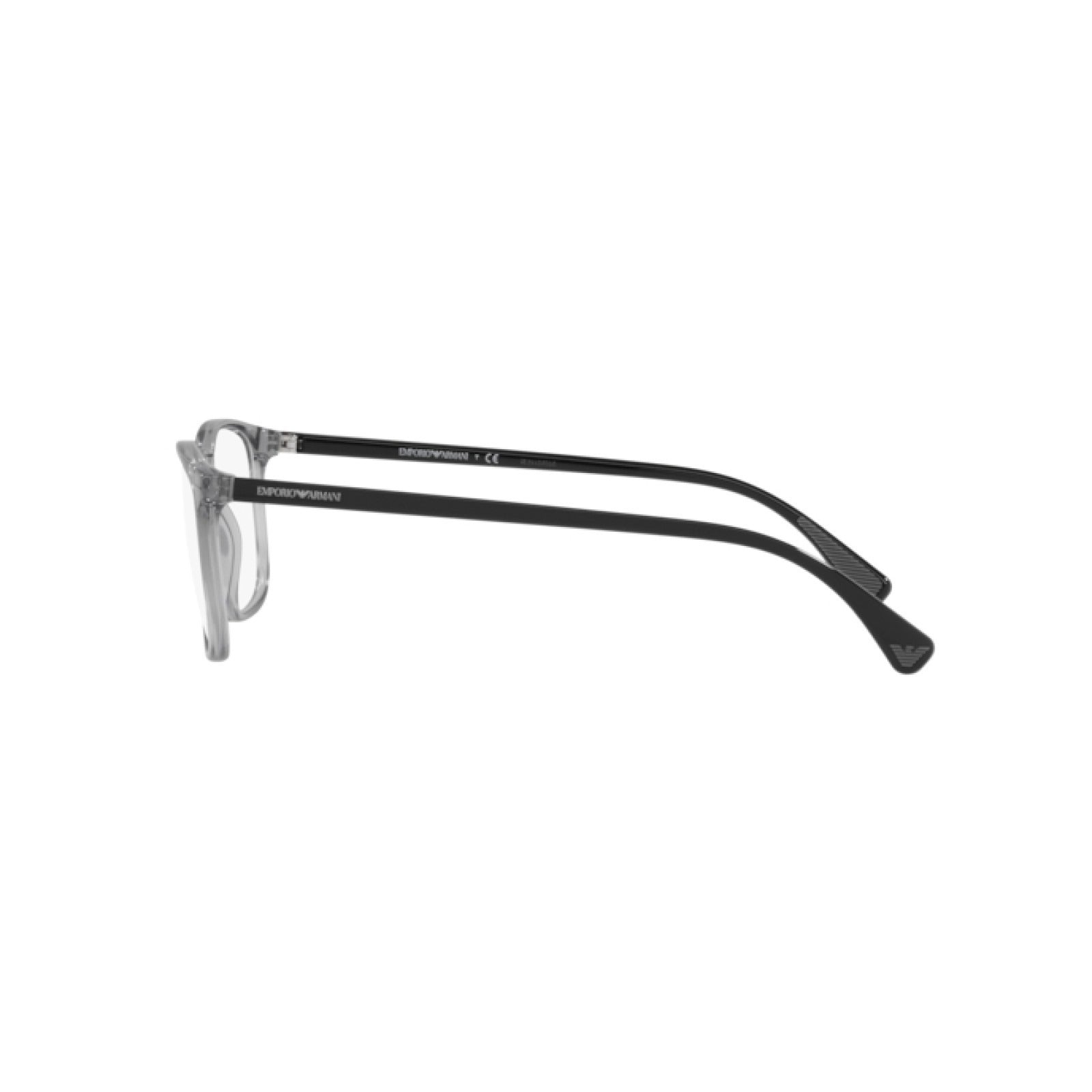 OCCHIALE DA VISTA UOMO | EMPORIO ARMANI EA 3177 - 5090 GRIGIO TRASPARENTE LUCIDO - CALIBRO 53