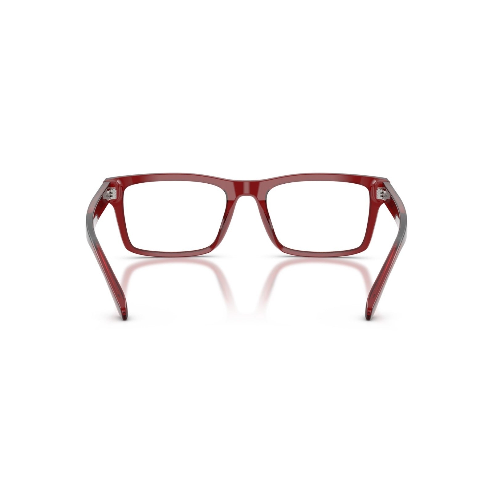 OCCHIALE DA VISTA UOMO | EMPORIO ARMANI EA 3254 - 6248 ROSSO TRASPARENTE LUCIDO - CALIBRO 56