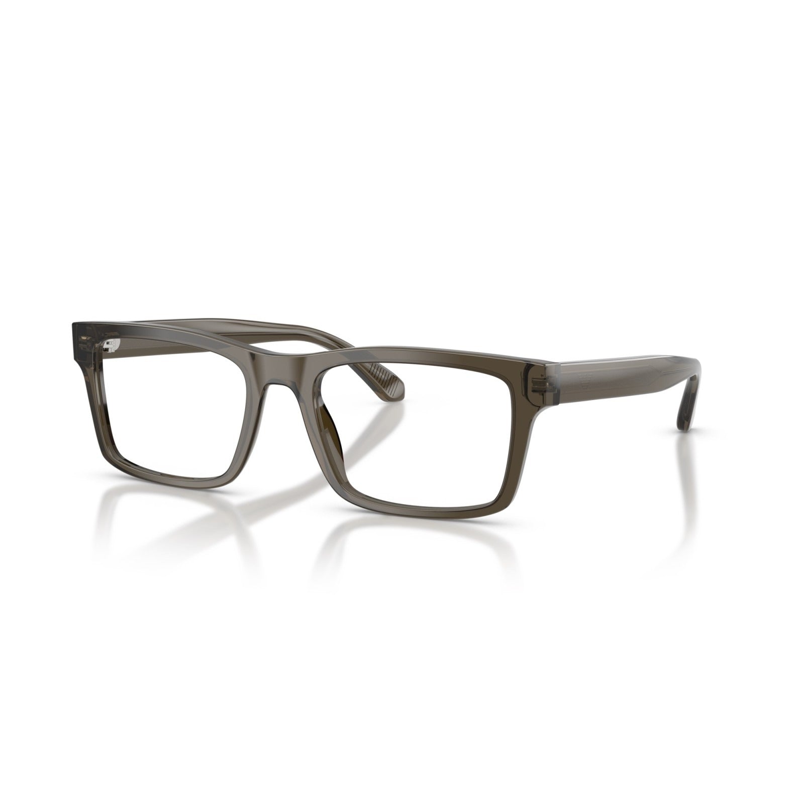 OCCHIALE DA VISTA UOMO | EMPORIO ARMANI EA 3254 - 6249 GRIGIO TRASPARENTE LUCIDO - CALIBRO 56