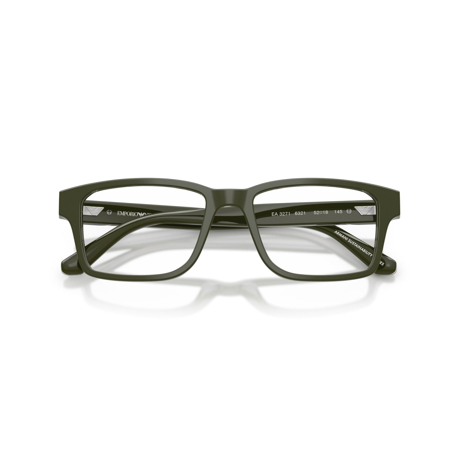 OCCHIALE DA VISTA UOMO | EMPORIO ARMANI EA 3271 - 6321 VERDE BRILLANTE - CALIBRO 54