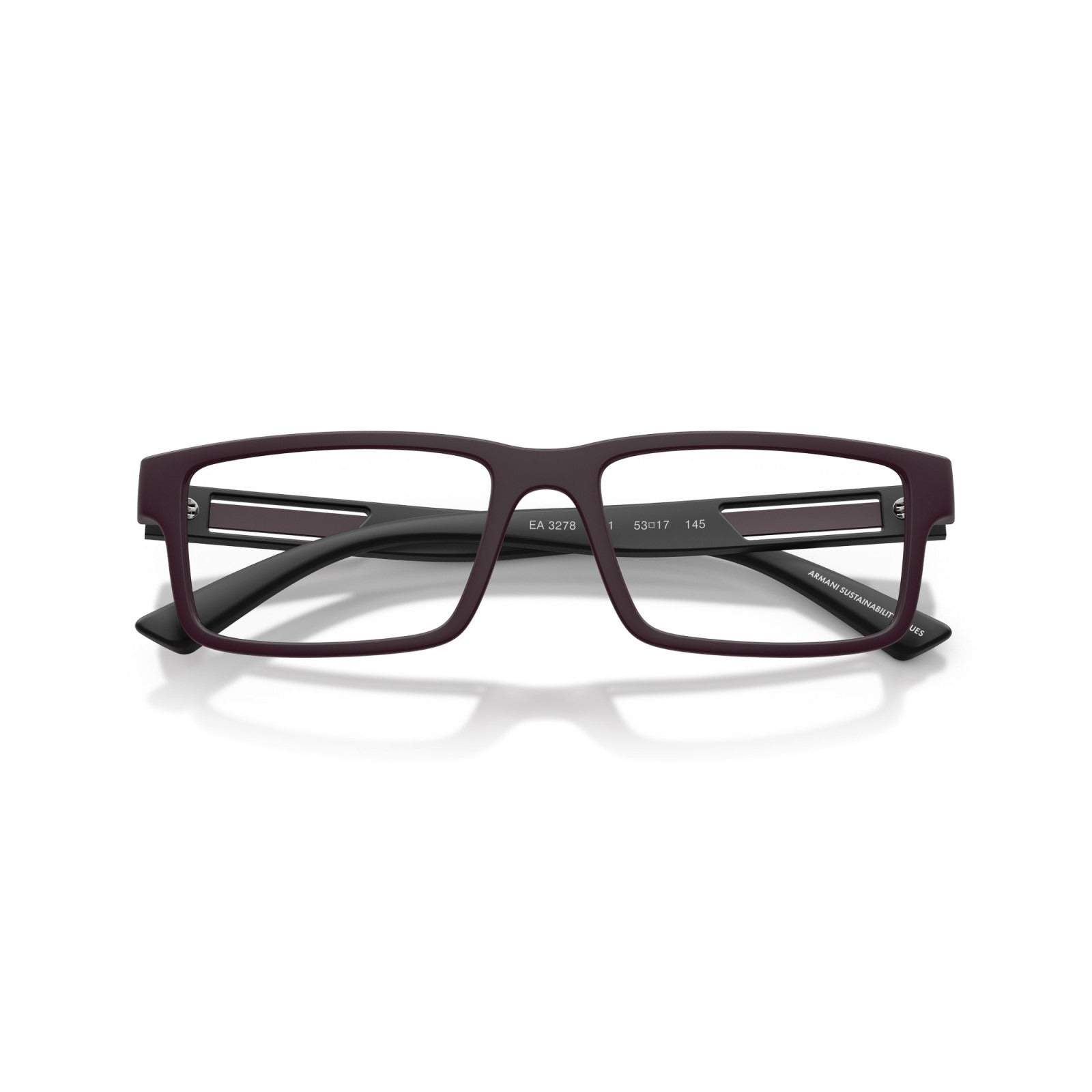OCCHIALE DA VISTA UOMO | EMPORIO ARMANI EA 3278 - 6371 PRUGNA OPACO - CALIBRO 55