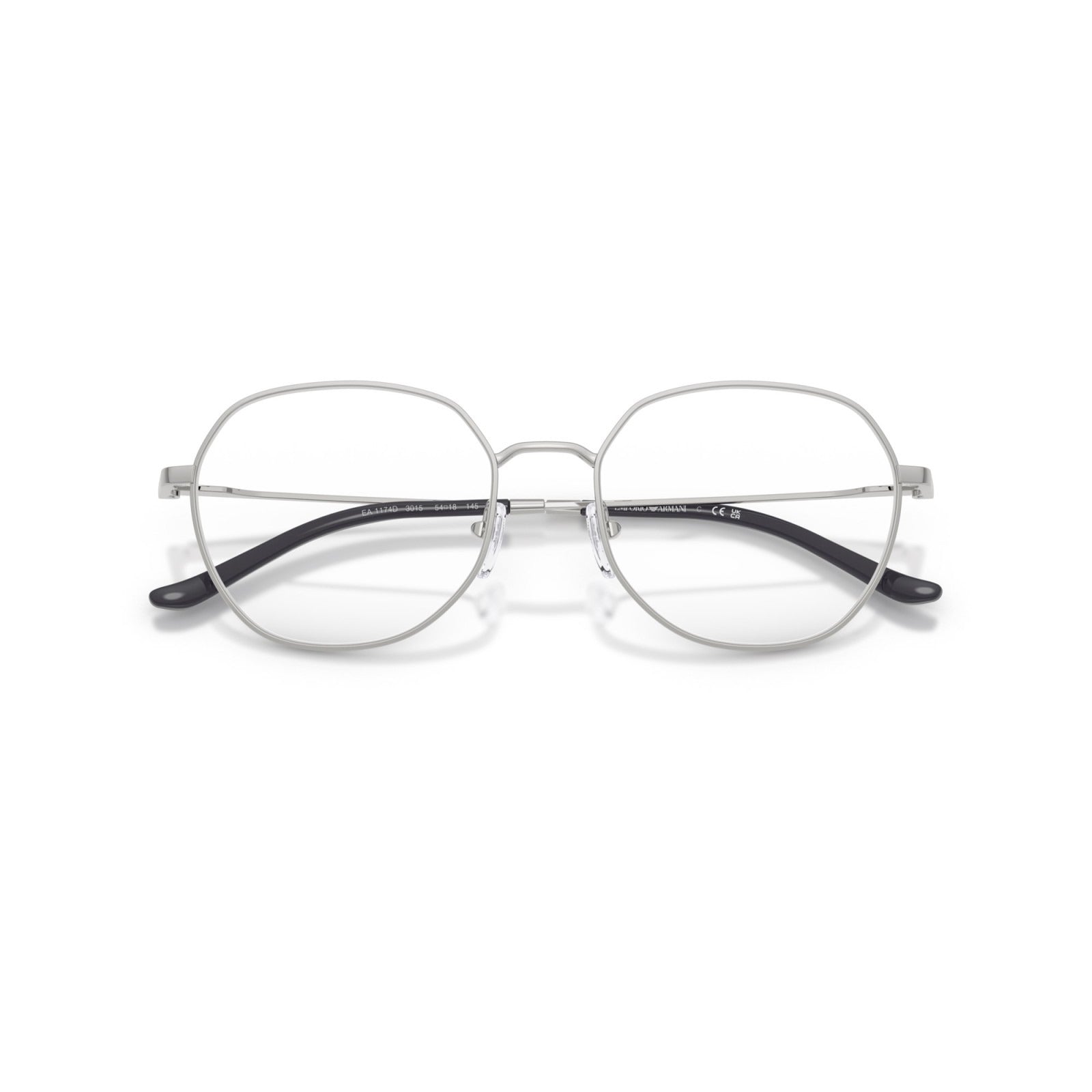 OCCHIALE DA VISTA UOMO | EMPORIO ARMANI EA 1174D - 3015 ARGENTO LUCIDO - CALIBRO 54
