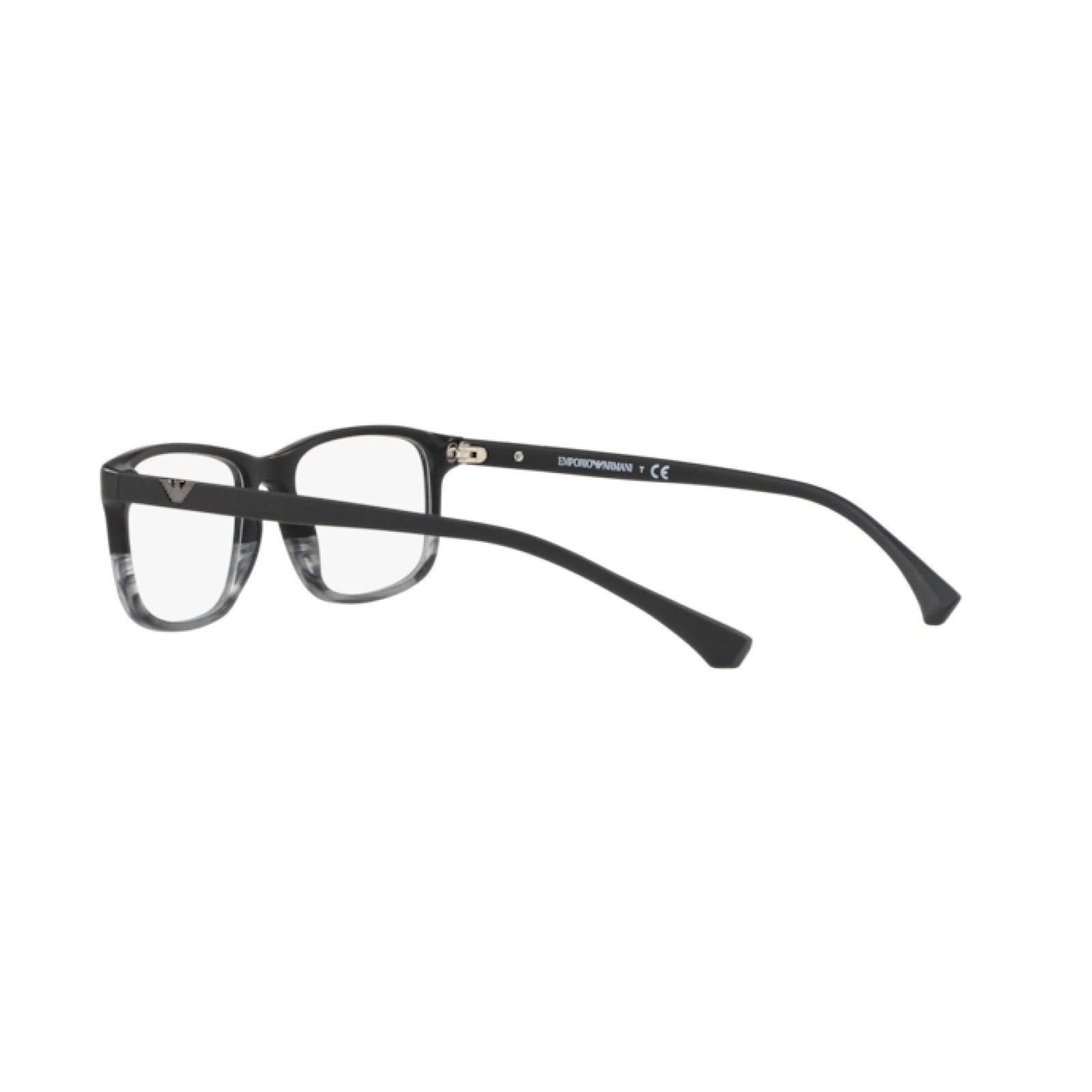 OCCHIALE DA VISTA UOMO | EMPORIO ARMANI EA 3098 - 5566 NERO / GRIGIO RIGATO - CALIBRO 53