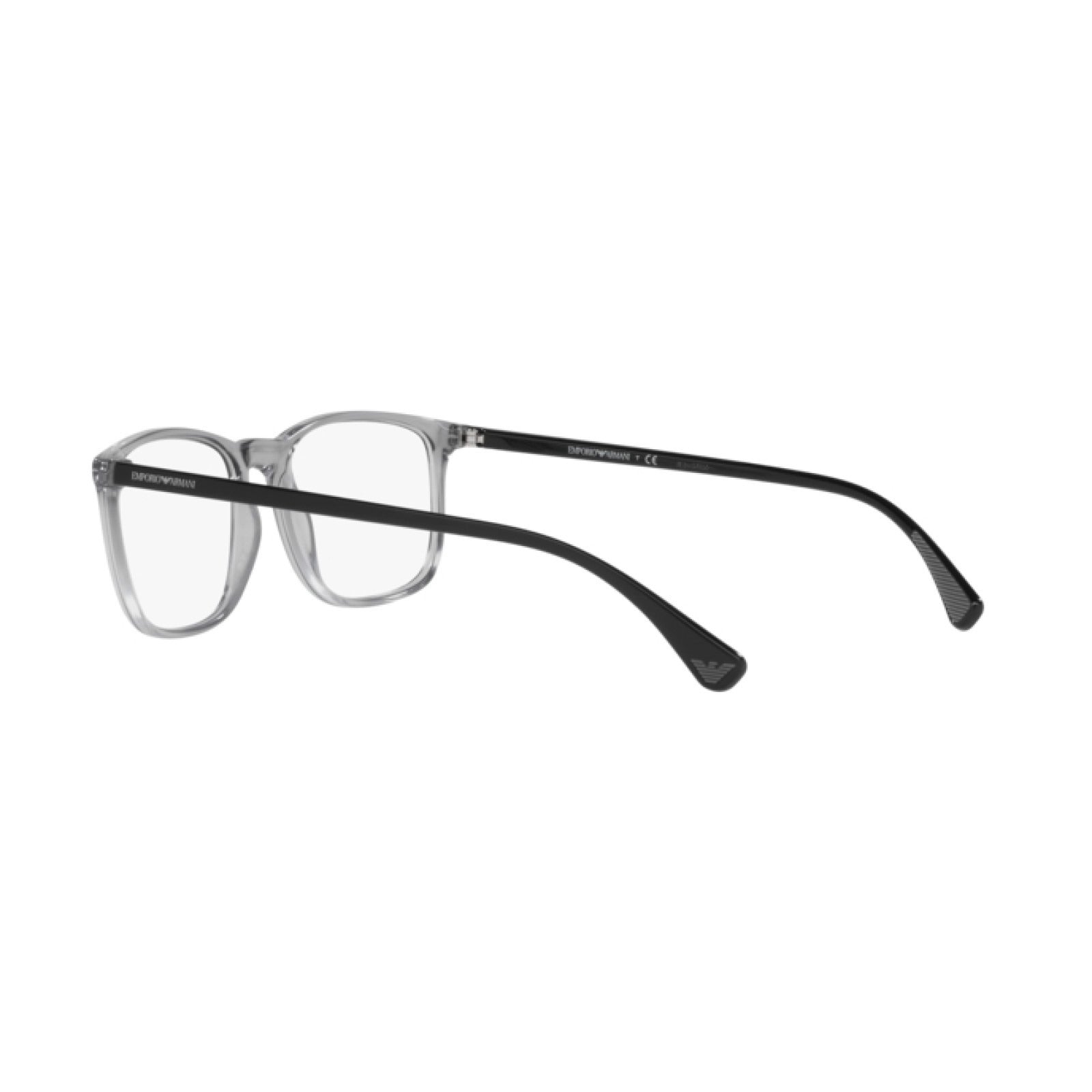 OCCHIALE DA VISTA UOMO | EMPORIO ARMANI EA 3177 - 5090 GRIGIO TRASPARENTE LUCIDO - CALIBRO 53