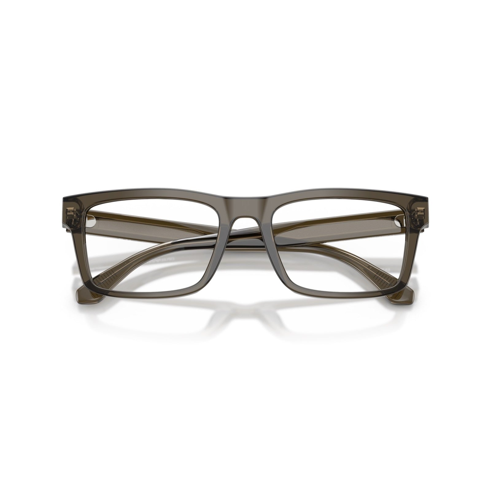 OCCHIALE DA VISTA UOMO | EMPORIO ARMANI EA 3254 - 6249 GRIGIO TRASPARENTE LUCIDO - CALIBRO 56