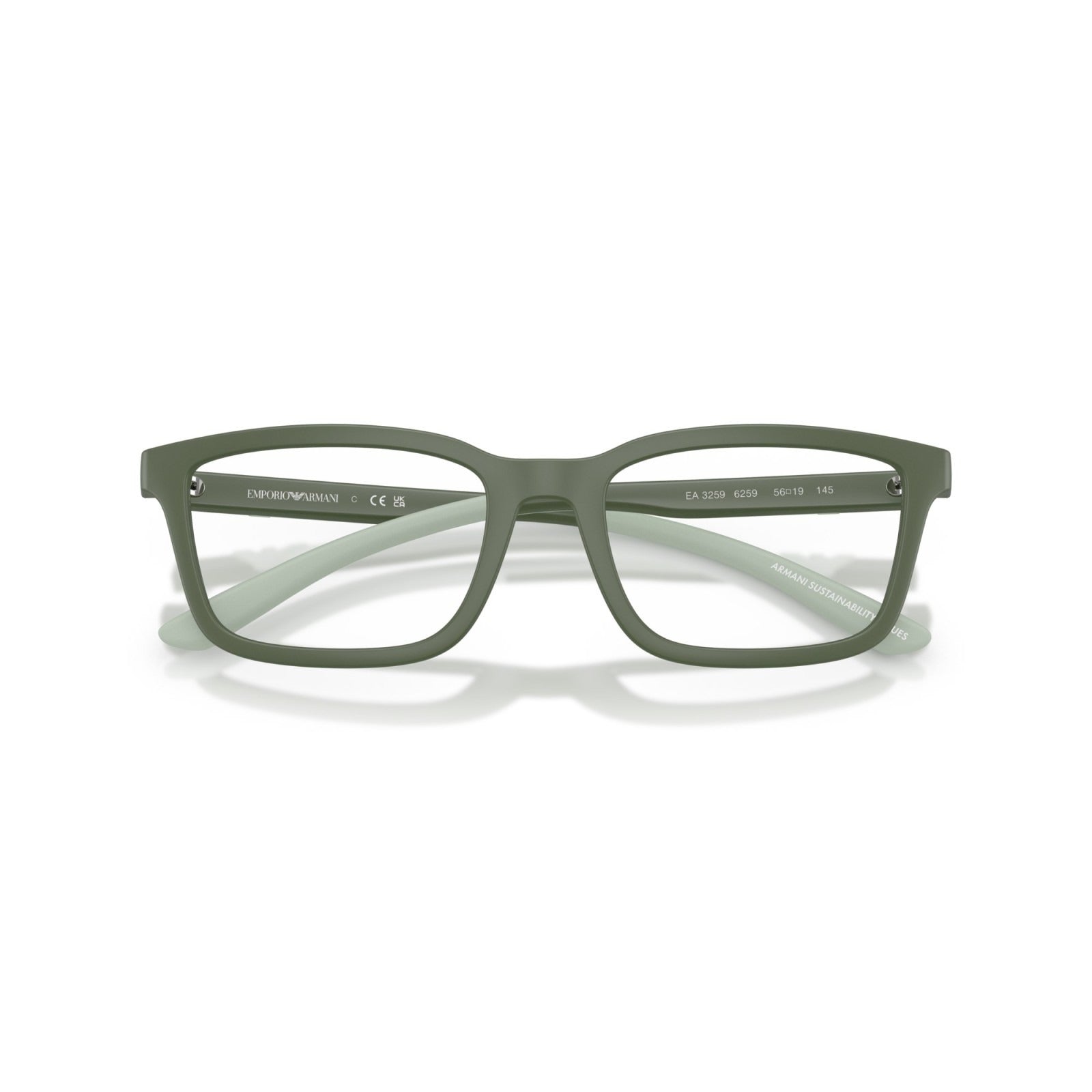 OCCHIALE DA VISTA UOMO | EMPORIO ARMANI EA 3259 - 6259 AGAVE OPACO - CALIBRO 56