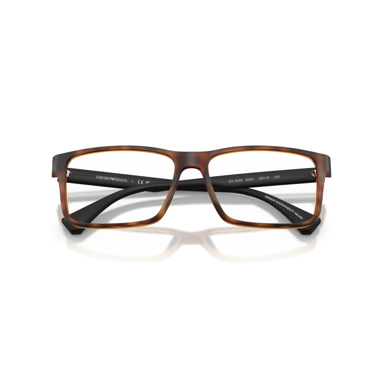 OCCHIALE DA VISTA UOMO | EMPORIO ARMANI EA 3038 - 5002 AVANA OPACO - CALIBRO 56