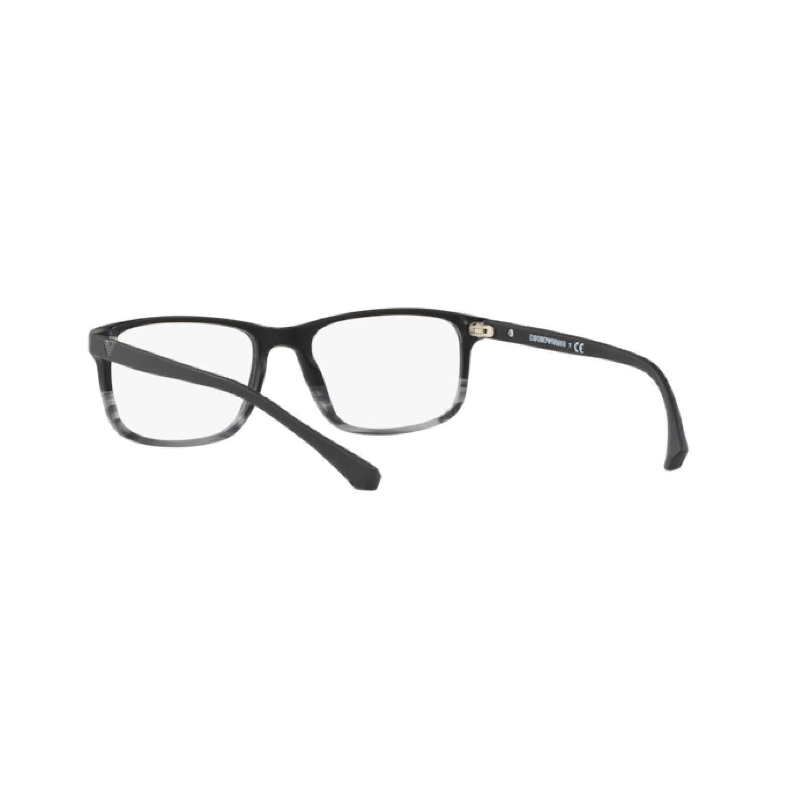 OCCHIALE DA VISTA UOMO | EMPORIO ARMANI EA 3098 - 5566 NERO / GRIGIO RIGATO - CALIBRO 53