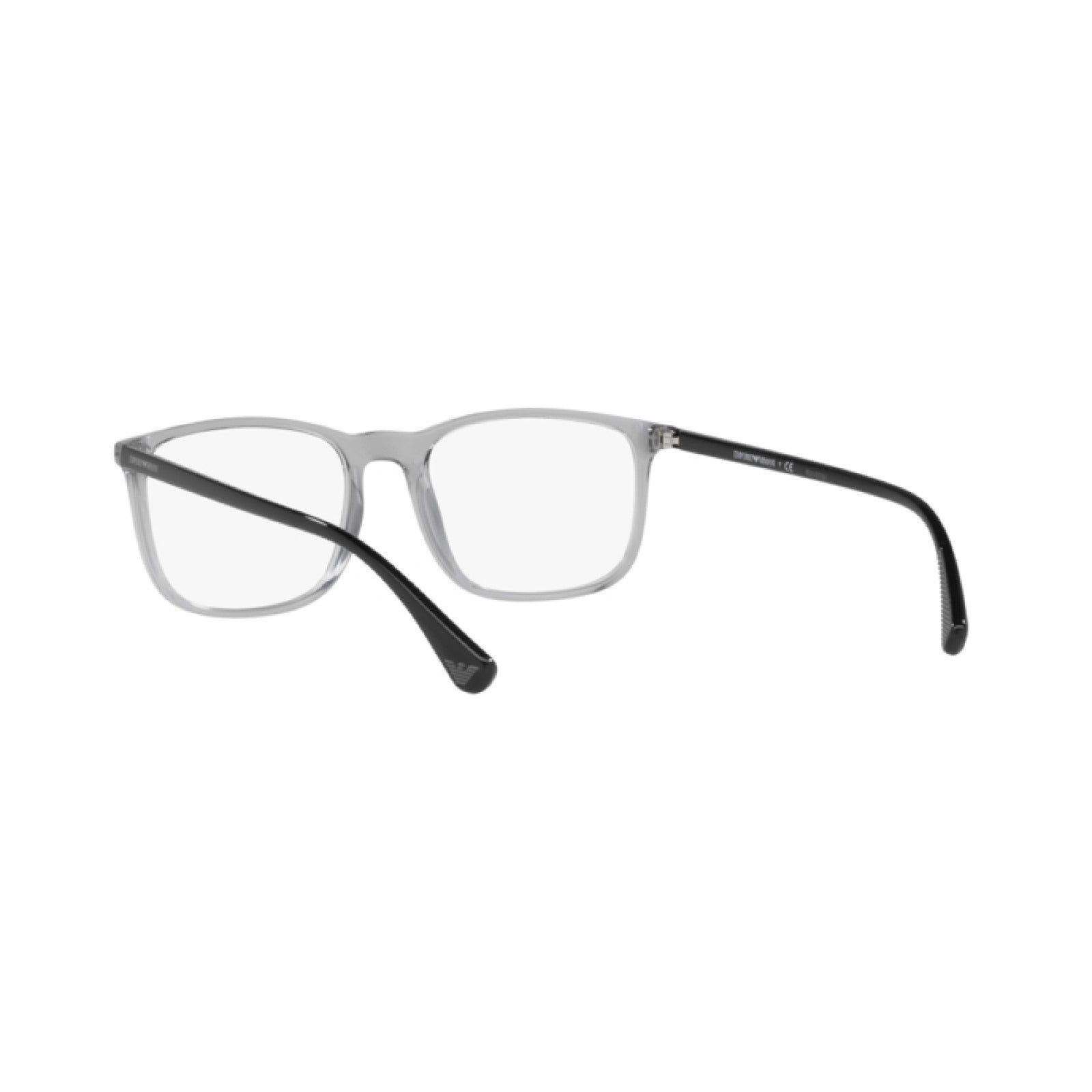 OCCHIALE DA VISTA UOMO | EMPORIO ARMANI EA 3177 - 5090 GRIGIO TRASPARENTE LUCIDO - CALIBRO 53