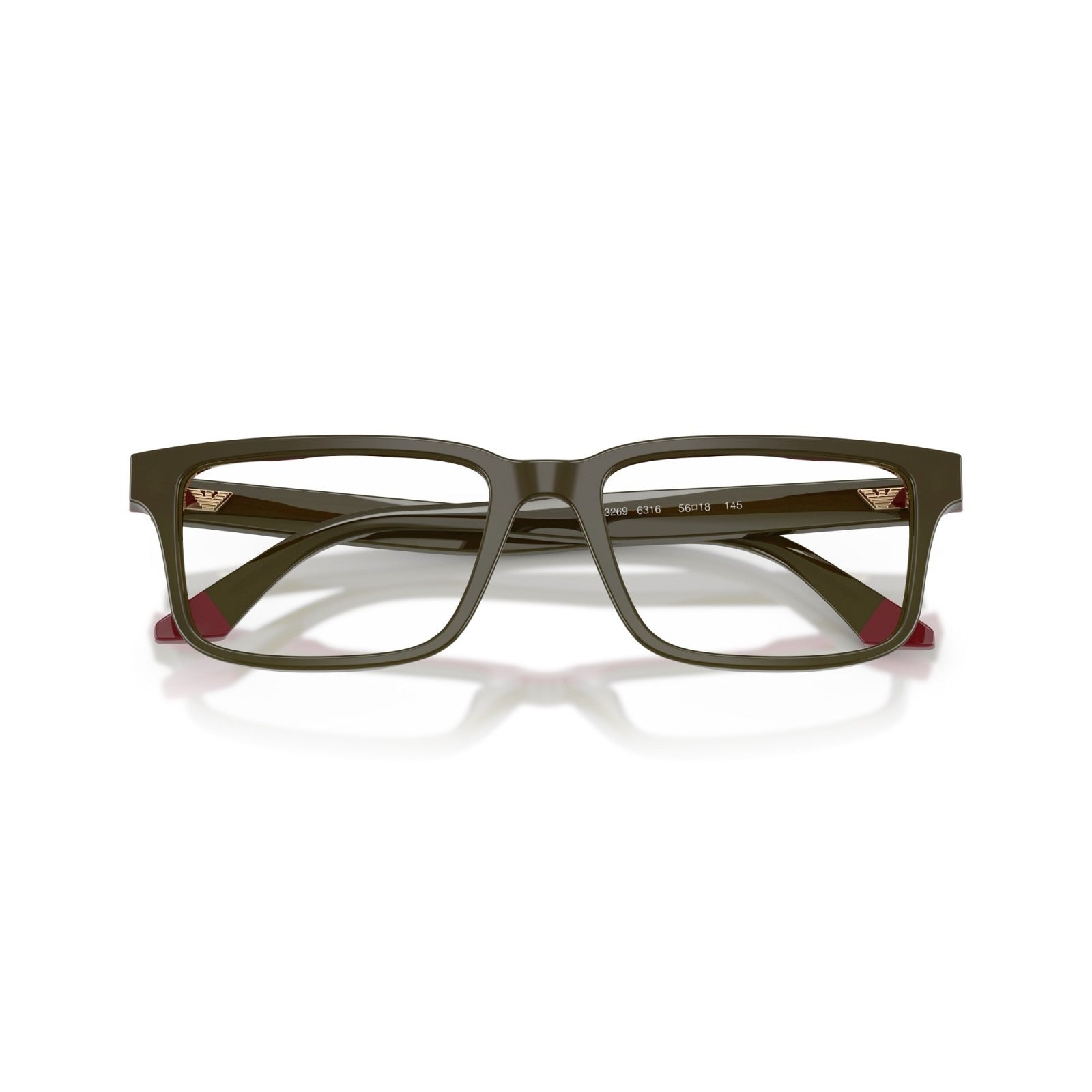 OCCHIALE DA VISTA UOMO | EMPORIO ARMANI EA 3269 - 6316 VERDE OPALINO/BORDEAUX - CALIBRO 56