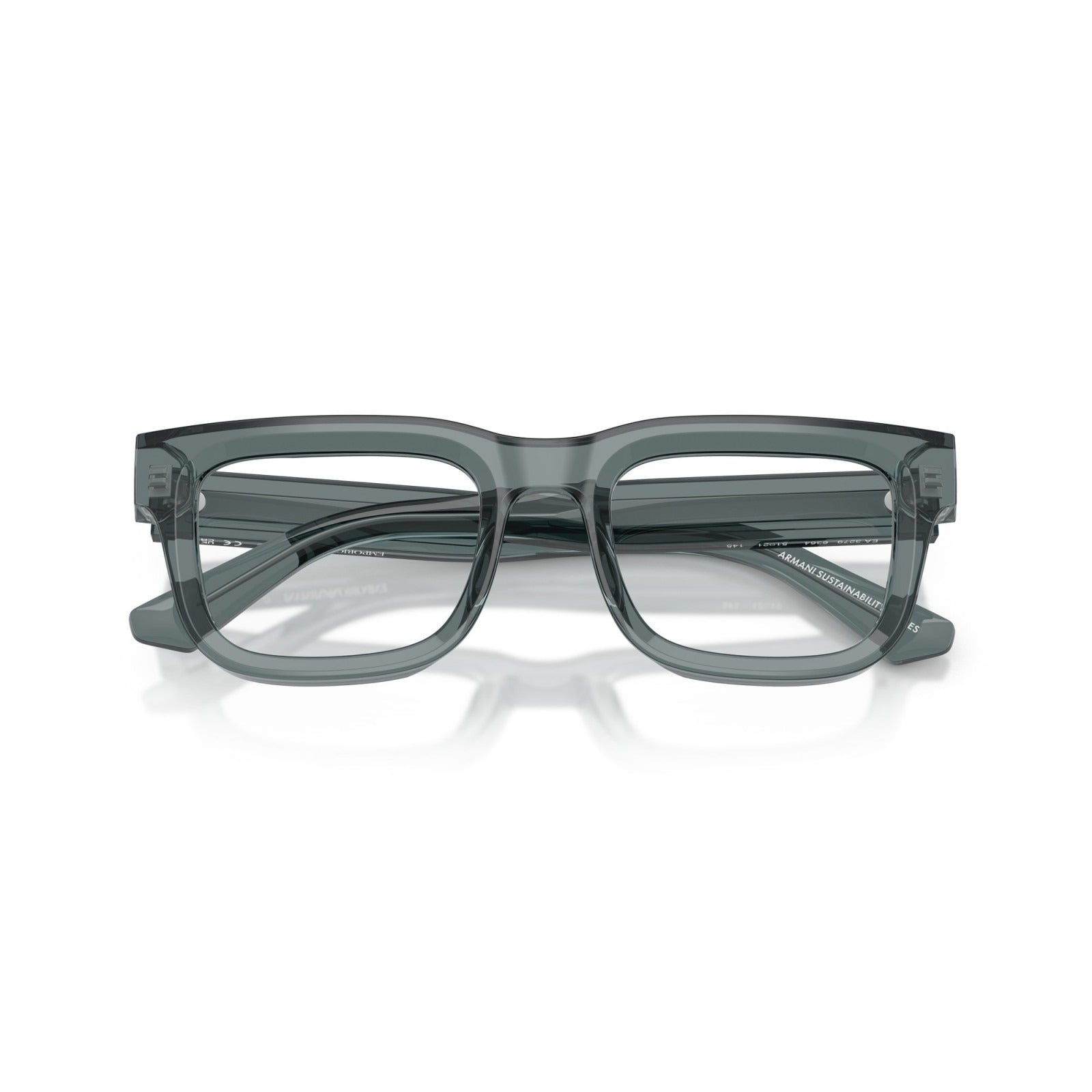 OCCHIALE DA VISTA UOMO | EMPORIO ARMANI EA 3279 - 6364 GRIGIO TRASPARENTE LUCIDO - CALIBRO 49