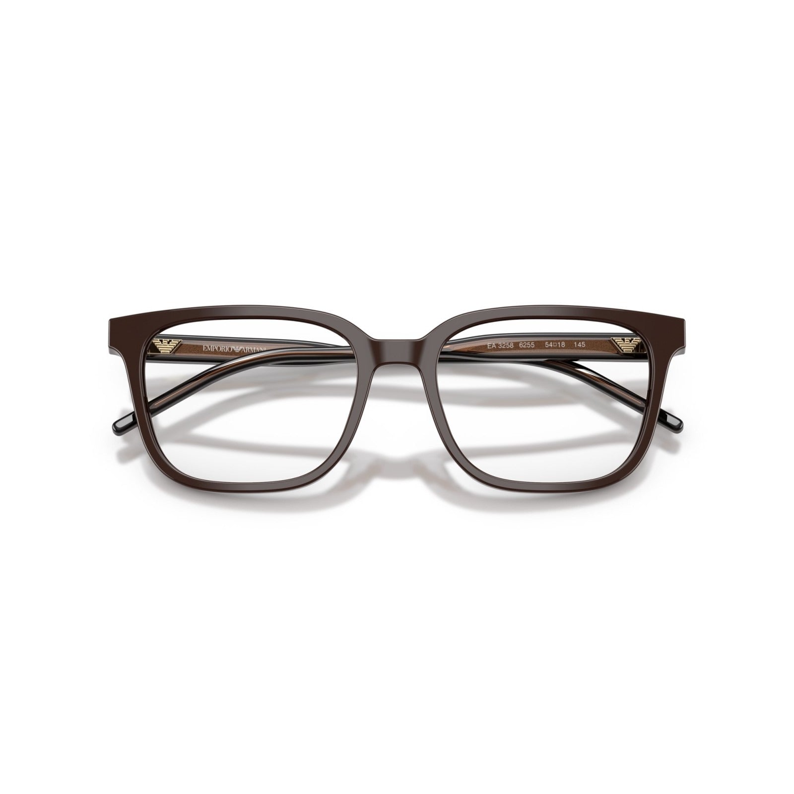 OCCHIALE DA VISTA UOMO | EMPORIO ARMANI EA 3258 - 6255 MARRONE LUCIDO - CALIBRO 54