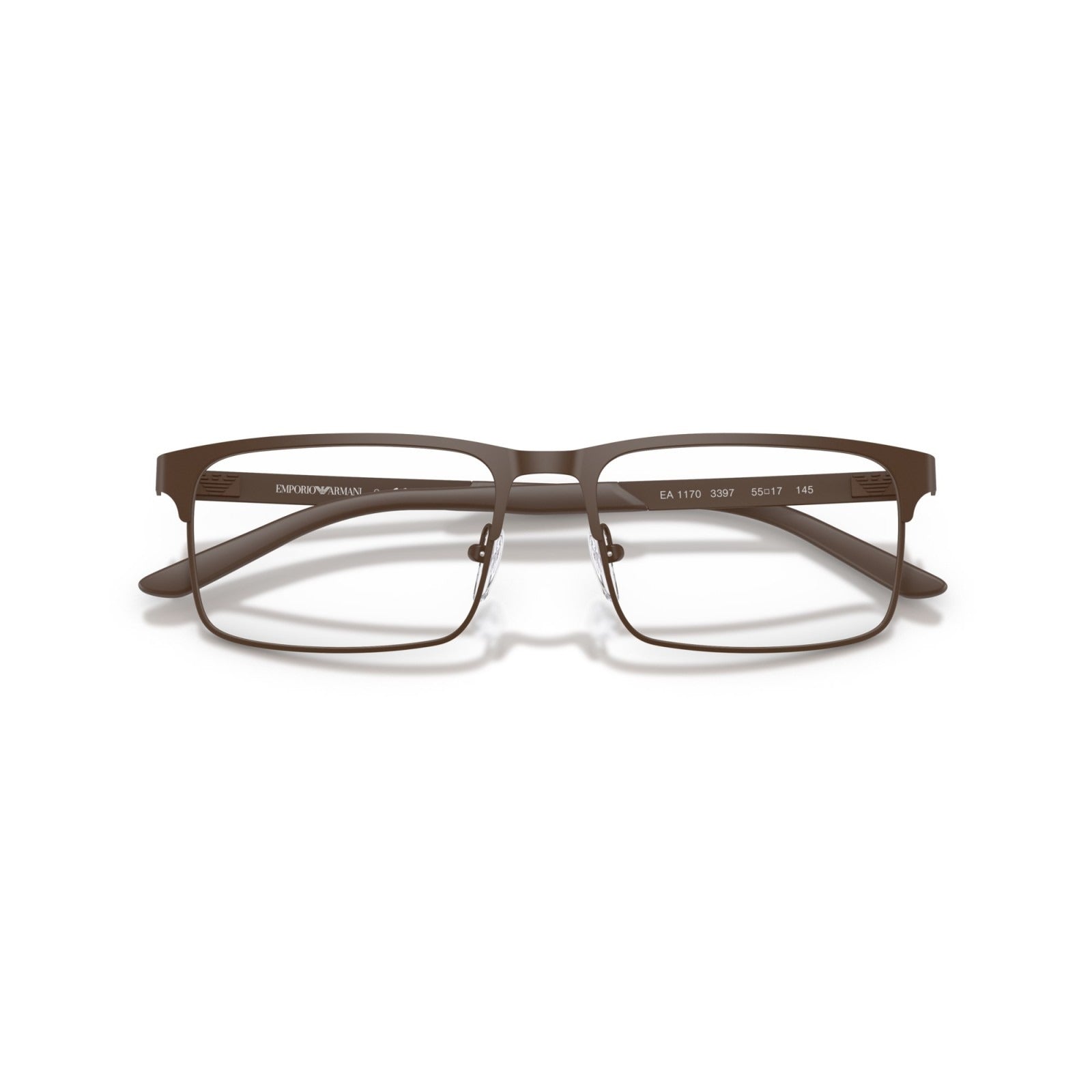 OCCHIALE DA VISTA UOMO | EMPORIO ARMANI EA 1170 - 3397 MARRONE OPACO - CALIBRO 55