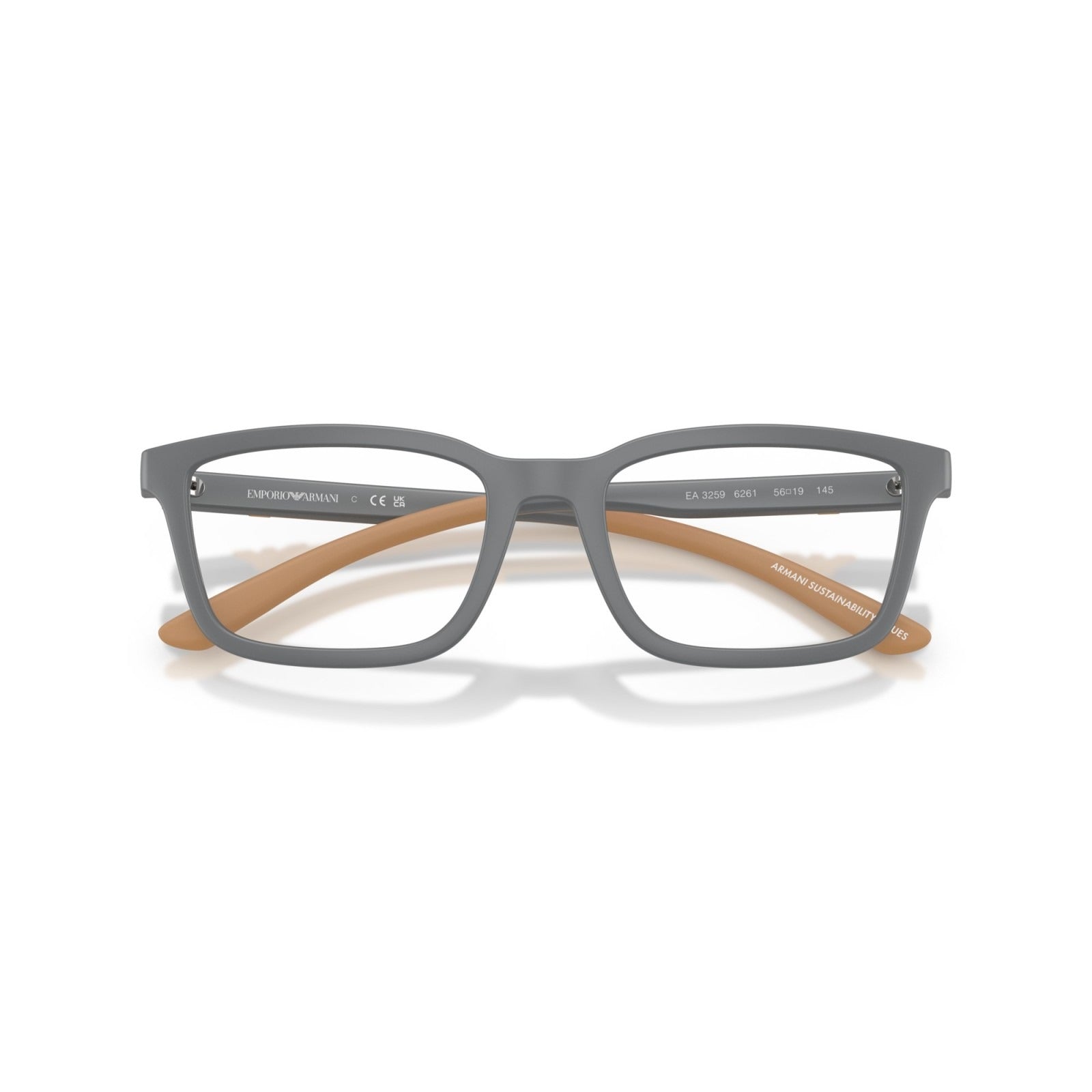 OCCHIALE DA VISTA UOMO | EMPORIO ARMANI EA 3259 - 6261 GRIGIO OPACO - CALIBRO 54