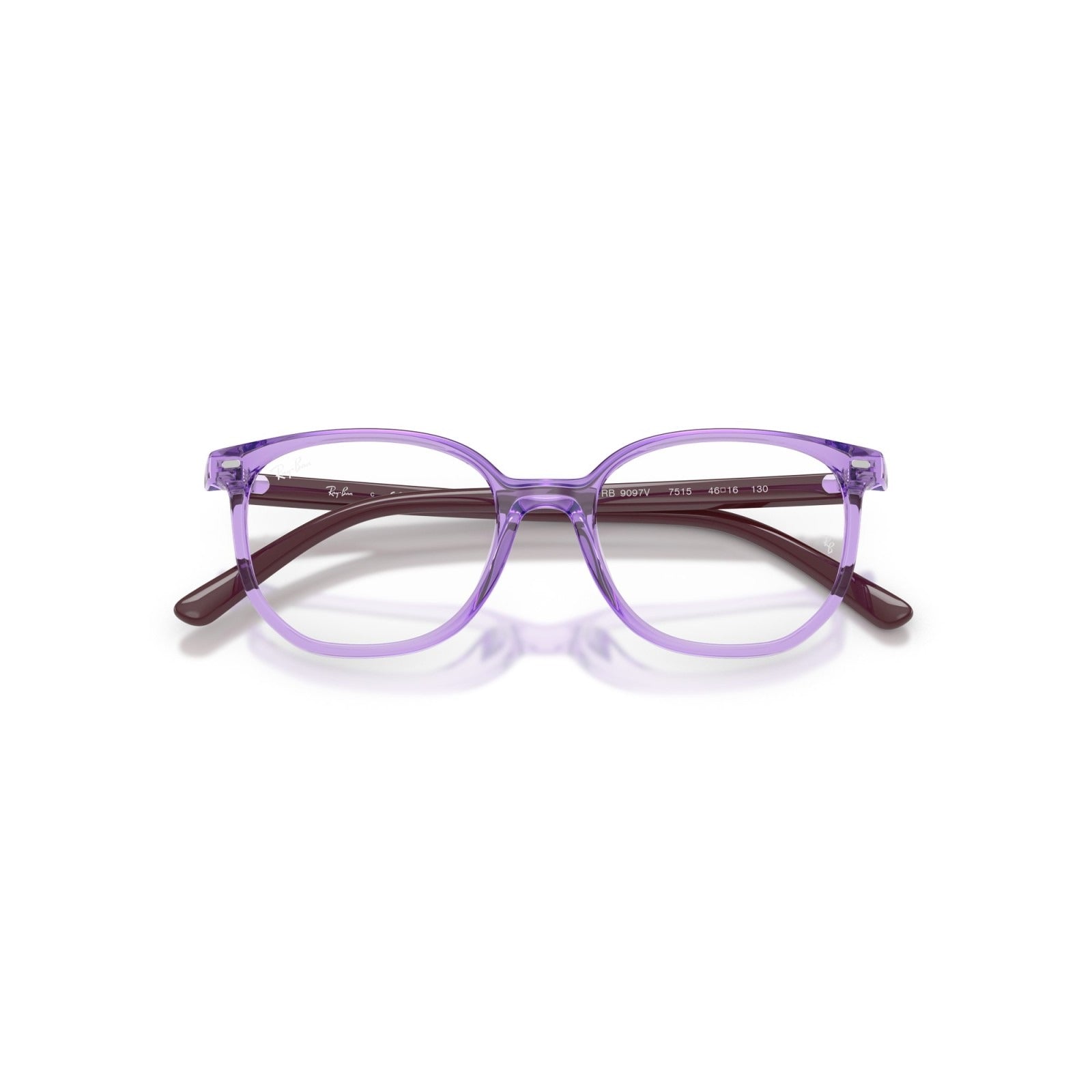 OCCHIALE DA VISTA BAMBINO UNISEX | RAY-BAN JUNIOR RY 9097V JUNIOR ELLIOT 7515 VIOLA TRASPARENTE - CALIBRO 44