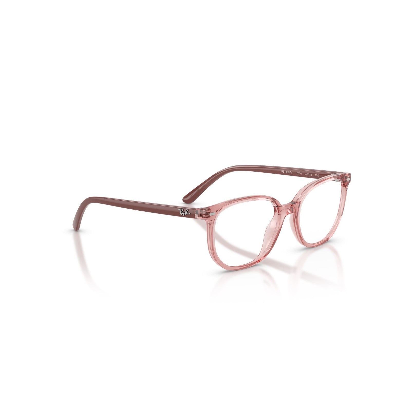 OCCHIALE DA VISTA BAMBINO UNISEX | RAY-BAN JUNIOR RY 9097V - ELLIOT 7516 ROSA TRASPARENTE - CALIBRO 46