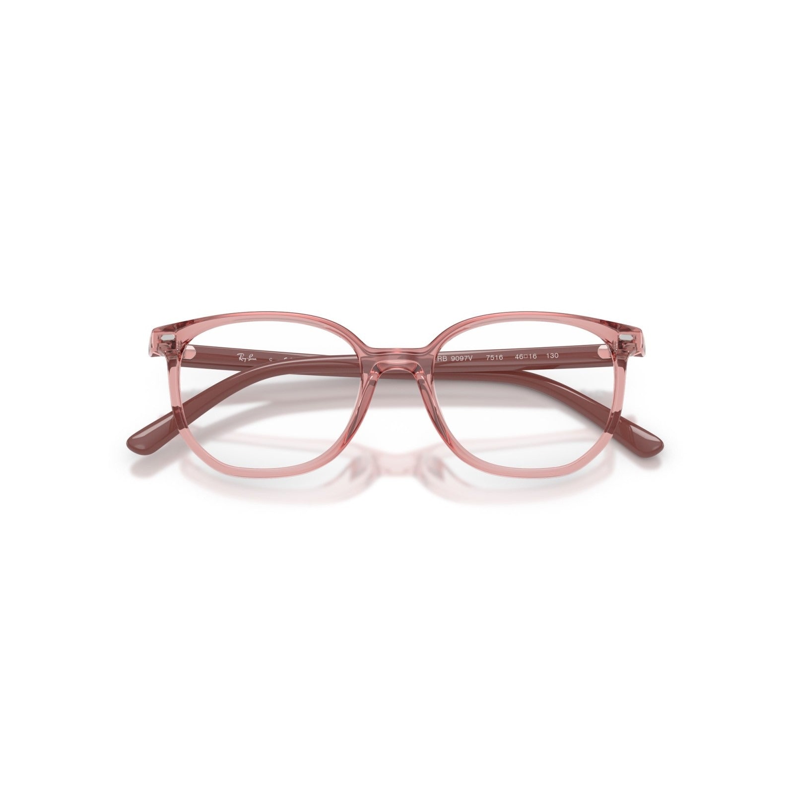 OCCHIALE DA VISTA BAMBINO UNISEX | RAY-BAN JUNIOR RY 9097V - ELLIOT 7516 ROSA TRASPARENTE - CALIBRO 44