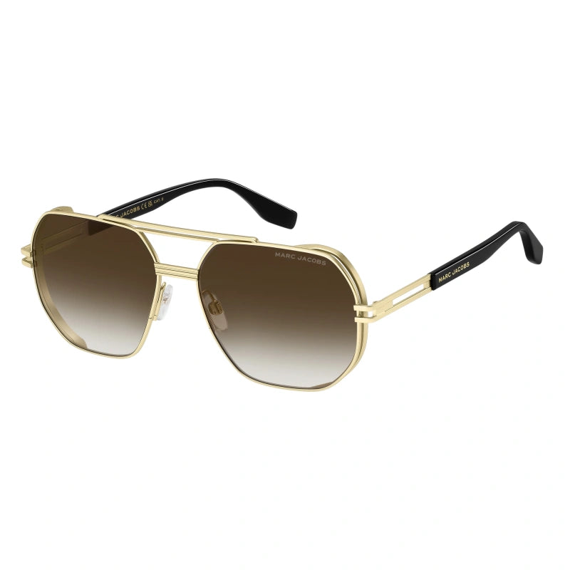 MARC JACOBS - 0NZ HA ORO OPACO NERO | OCCHIALE DA SOLE UOMO - MARC 784/S CALIBRO UNICO