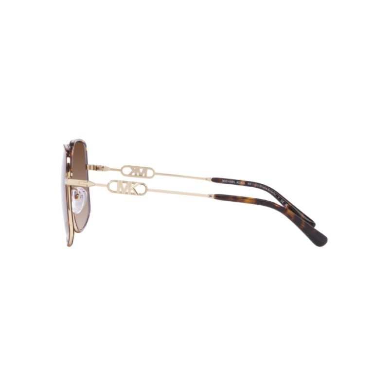 OCCHIALE DA SOLE DONNA | MICHAEL KORS MK 1127J - EMPIRE BUTTERFLY 101413 ORO CHIARO-TARTARUGA SCURA - CALIBRO 59
