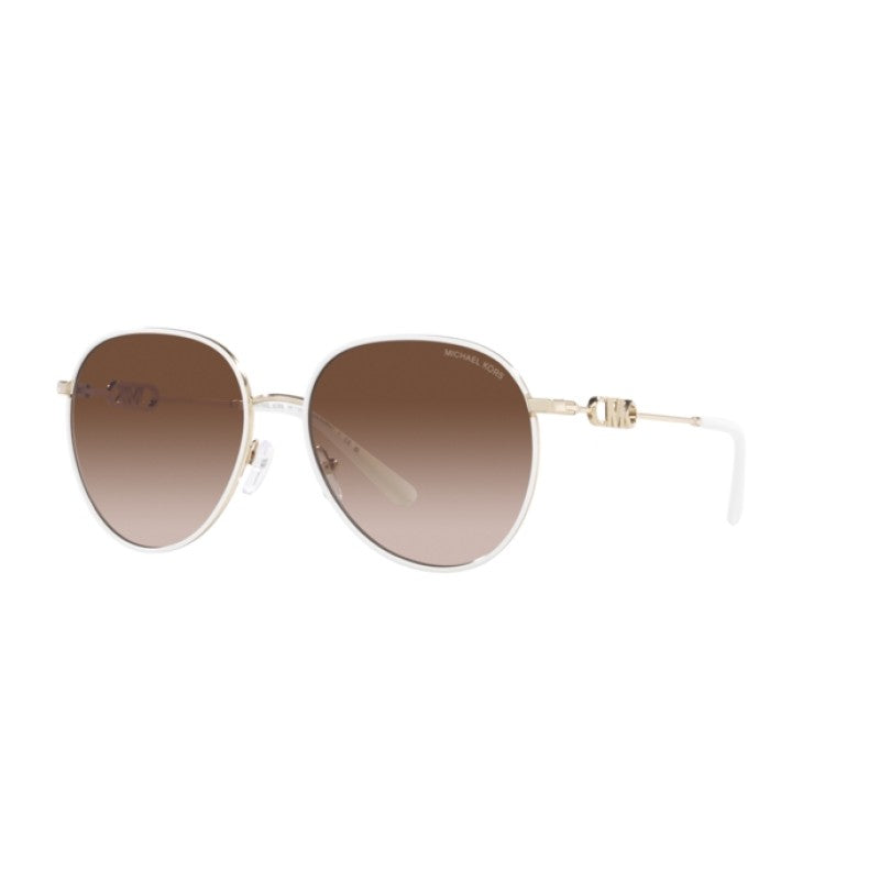 OCCHIALE DA SOLE DONNA | MICHAEL KORS MK 1128J - EMPIRE 123313 BIANCO-ORO CHIARO - CALIBRO 58