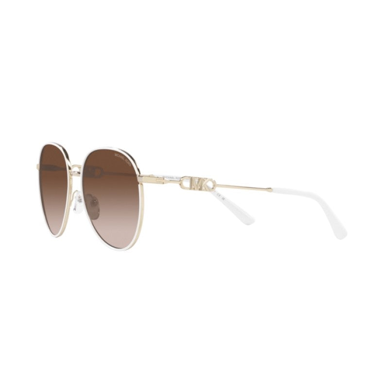 OCCHIALE DA SOLE DONNA | MICHAEL KORS MK 1128J - EMPIRE 123313 BIANCO-ORO CHIARO - CALIBRO 58