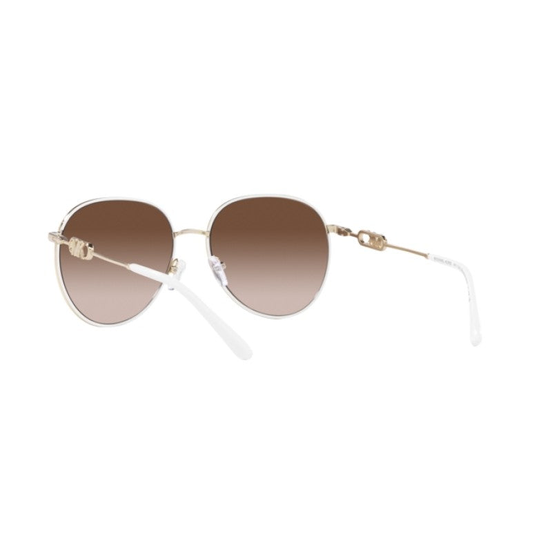 OCCHIALE DA SOLE DONNA | MICHAEL KORS MK 1128J - EMPIRE 123313 BIANCO-ORO CHIARO - CALIBRO 58