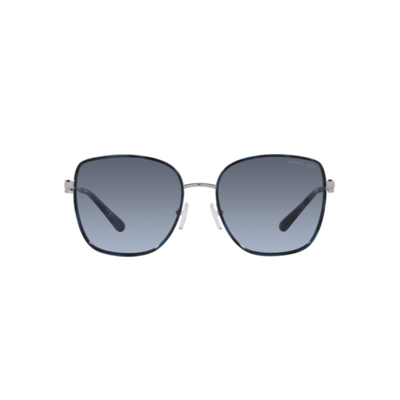 OCCHIALE DA SOLE DONNA | MICHAEL KORS MK 1129J - EMPIRE SQUARE 2 10158F TARTARUGA BLU-ARGENTO - CALIBRO 56