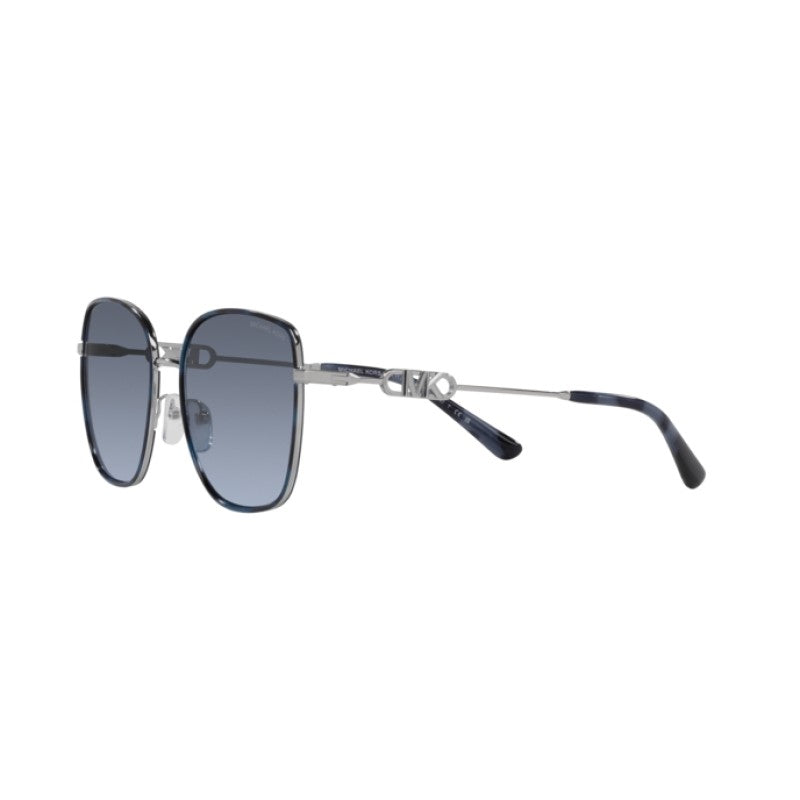 OCCHIALE DA SOLE DONNA | MICHAEL KORS MK 1129J - EMPIRE SQUARE 2 10158F TARTARUGA BLU-ARGENTO - CALIBRO 56