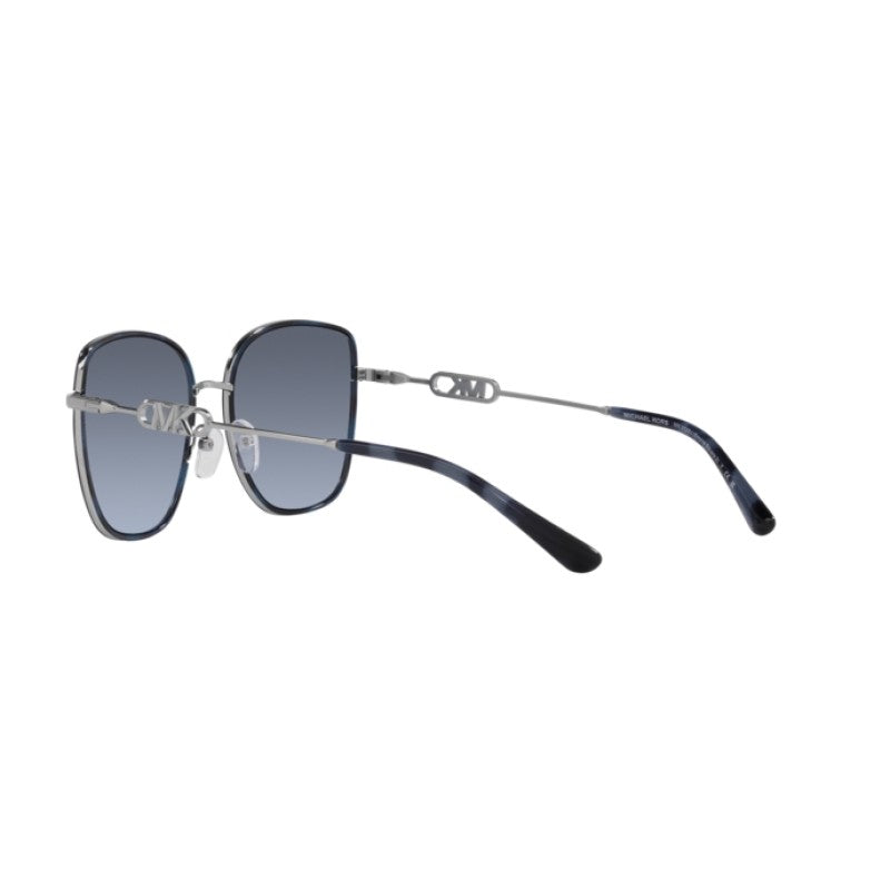OCCHIALE DA SOLE DONNA | MICHAEL KORS MK 1129J - EMPIRE SQUARE 2 10158F TARTARUGA BLU-ARGENTO - CALIBRO 56
